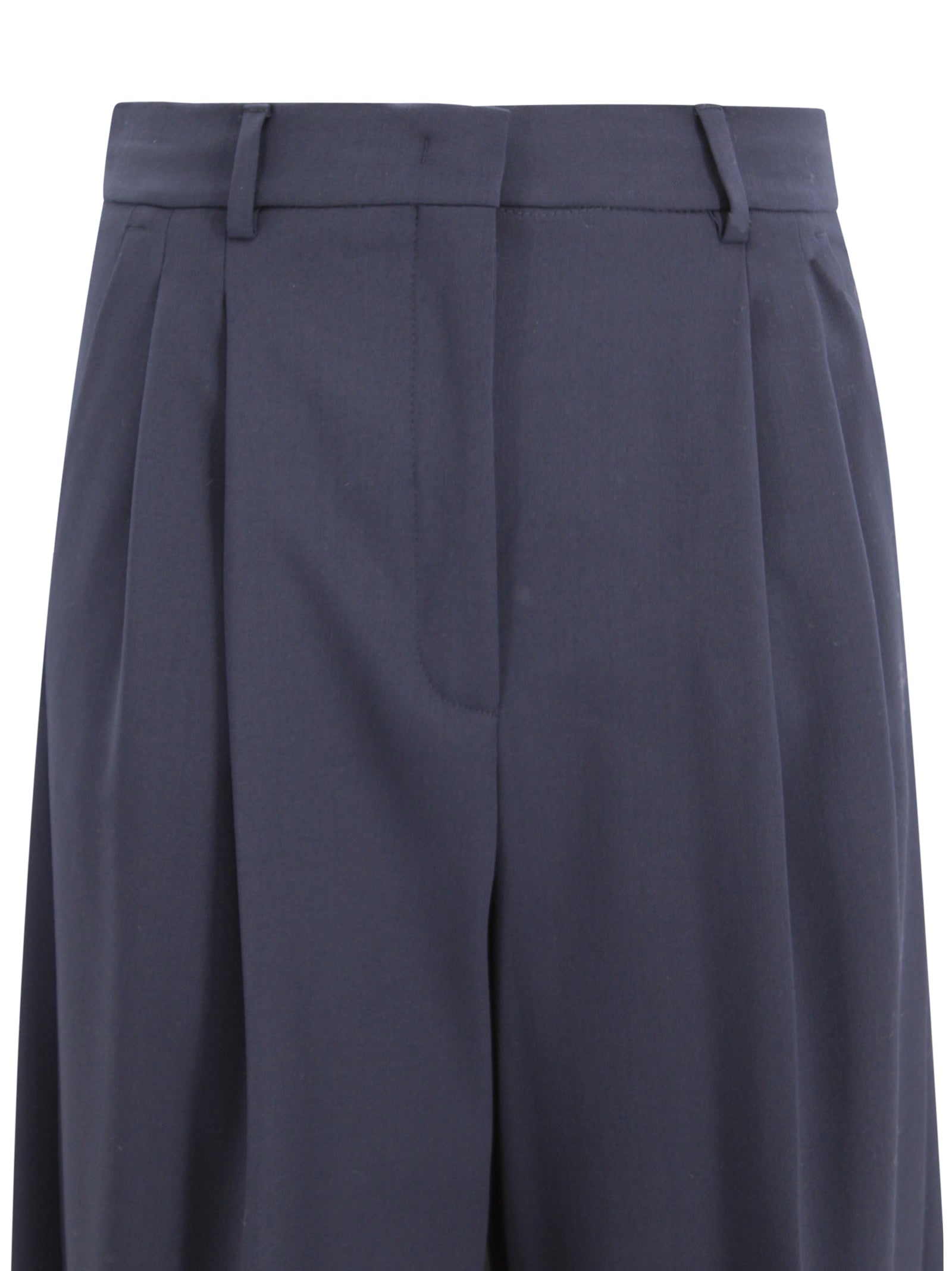 Pantalone palazzo in lana stretch Max Mara Weekend 2615131061600 001 