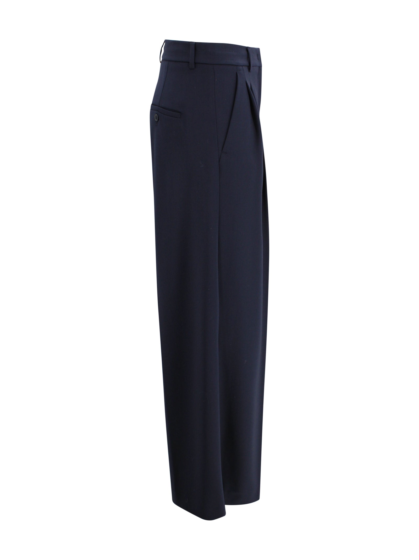 Pantalone palazzo in lana stretch Max Mara Weekend 2615131061600 001 