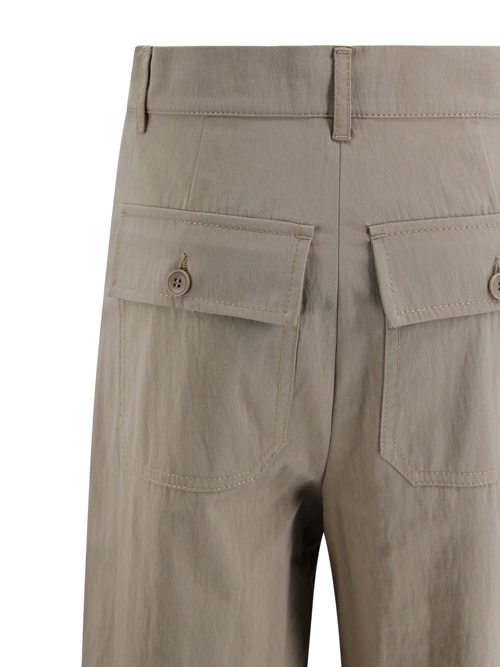 Pantalone wide leg con taglio cropped alla caviglia e piega stirata. Max Mara Weekend 2615131111600 002 