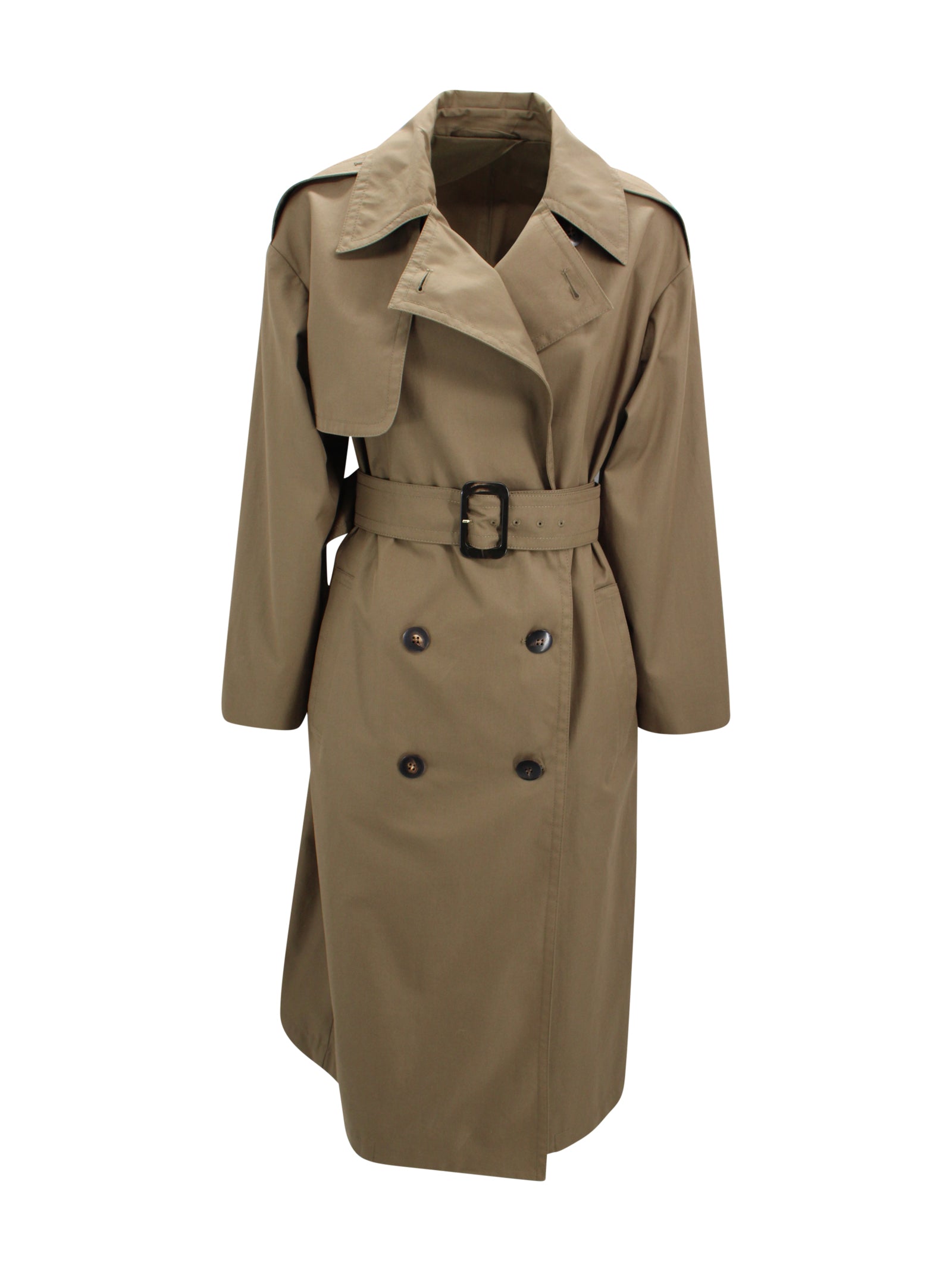 Trench coat in twill di cotone misto idrorepellente Max Mara Studio 2616021031600 005 