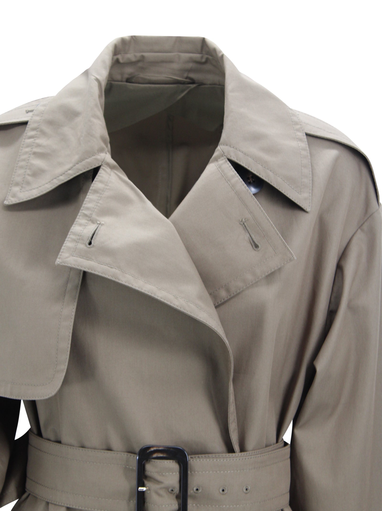 Trench coat in twill di cotone misto idrorepellente Max Mara Studio 2616021031600 005 