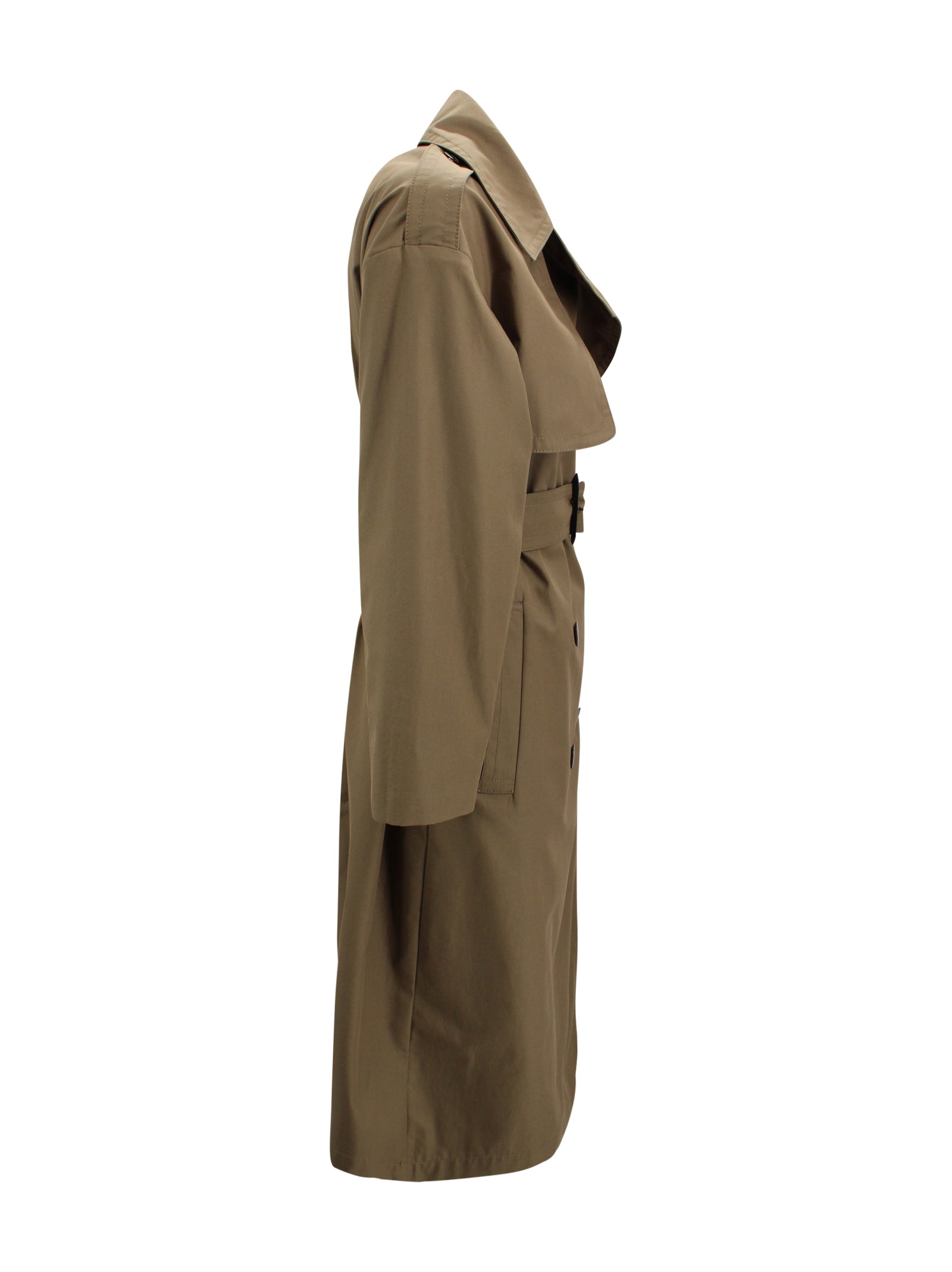 Trench coat in twill di cotone misto idrorepellente Max Mara Studio 2616021031600 005 