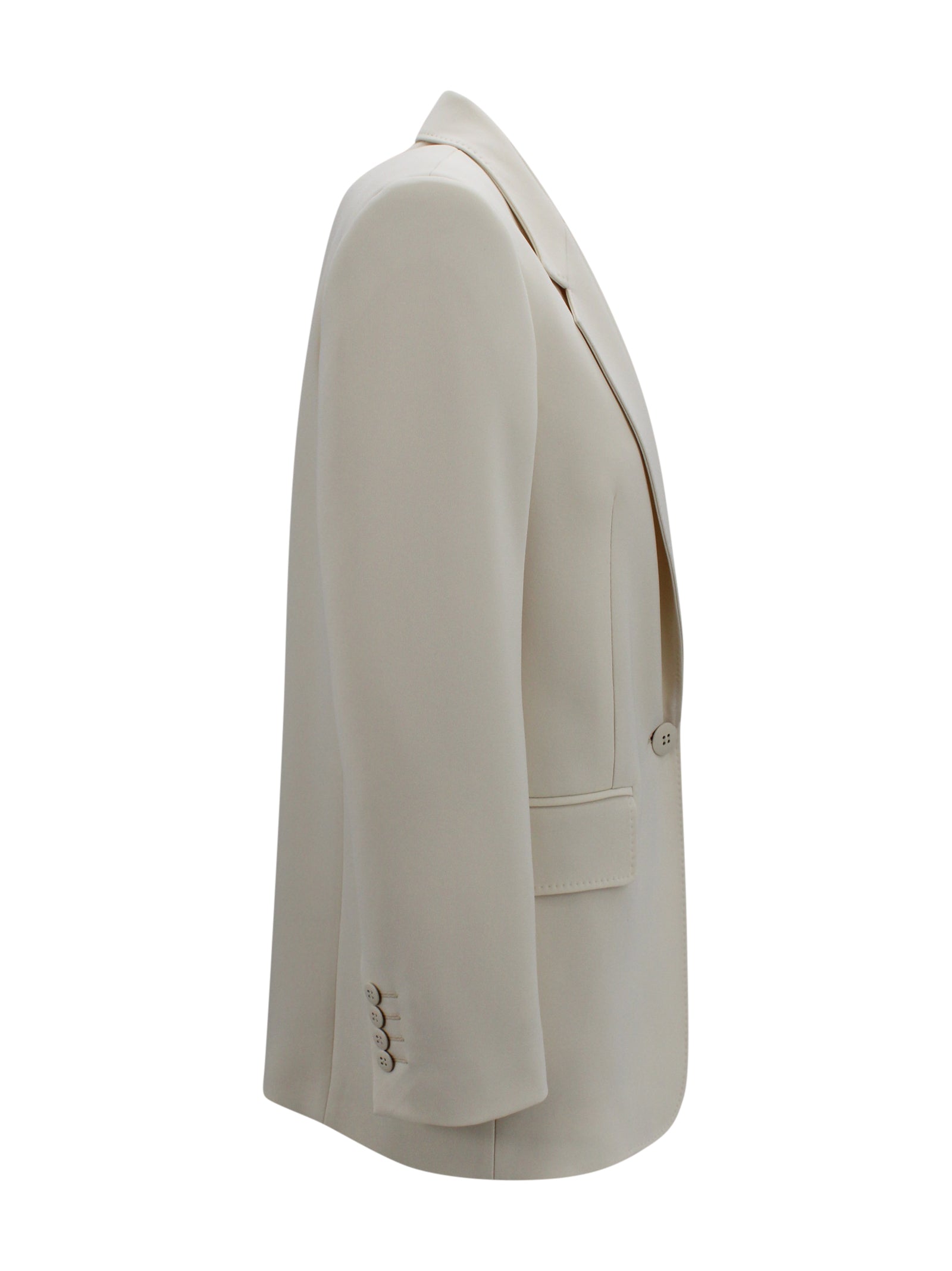 Blazer oversize monopetto in lana stretch Max Mara Studio 2616041025600 060 