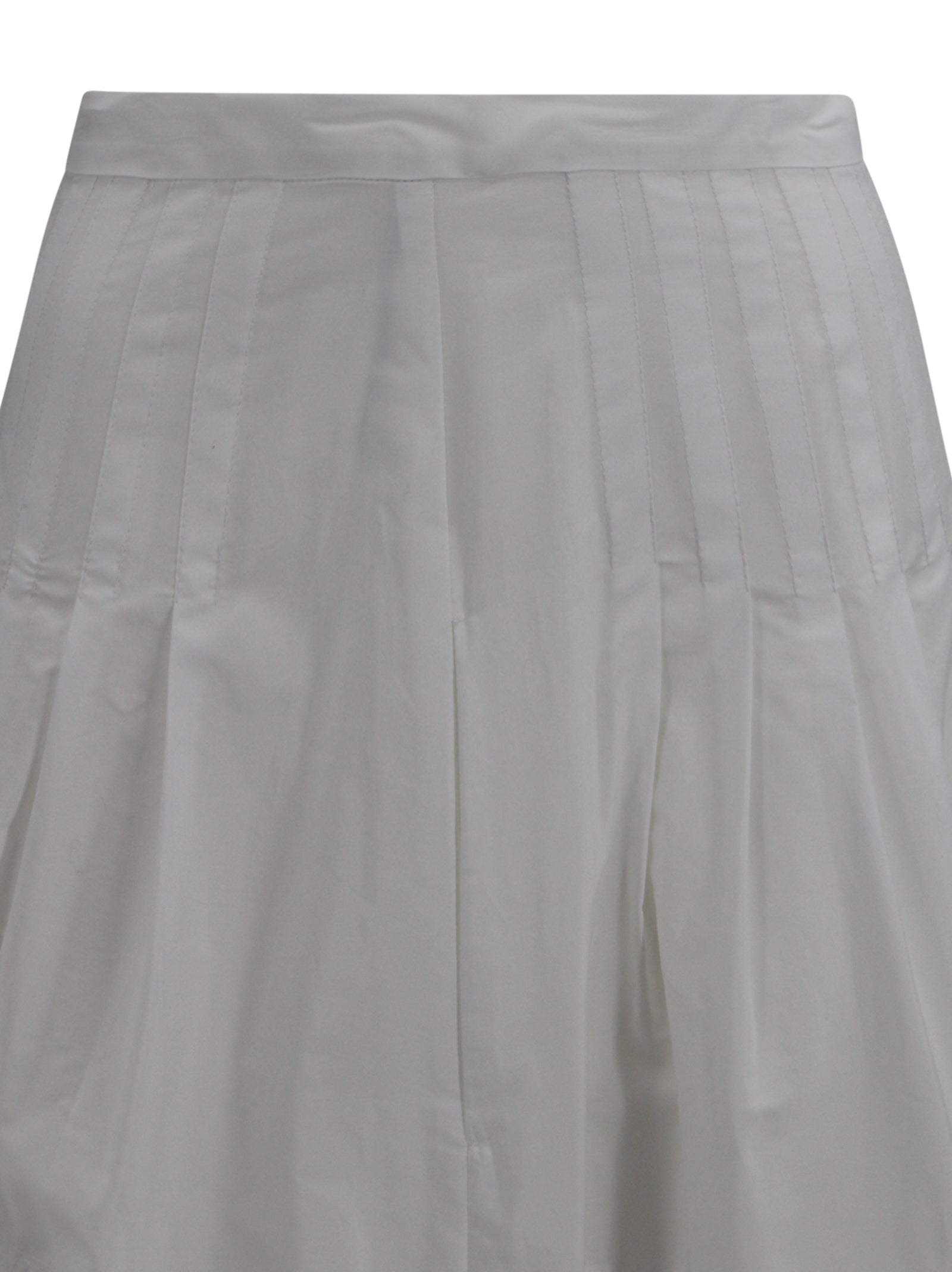 Gonna lunga in popeline di cotone Max Mara Studio 2616101052600 001 