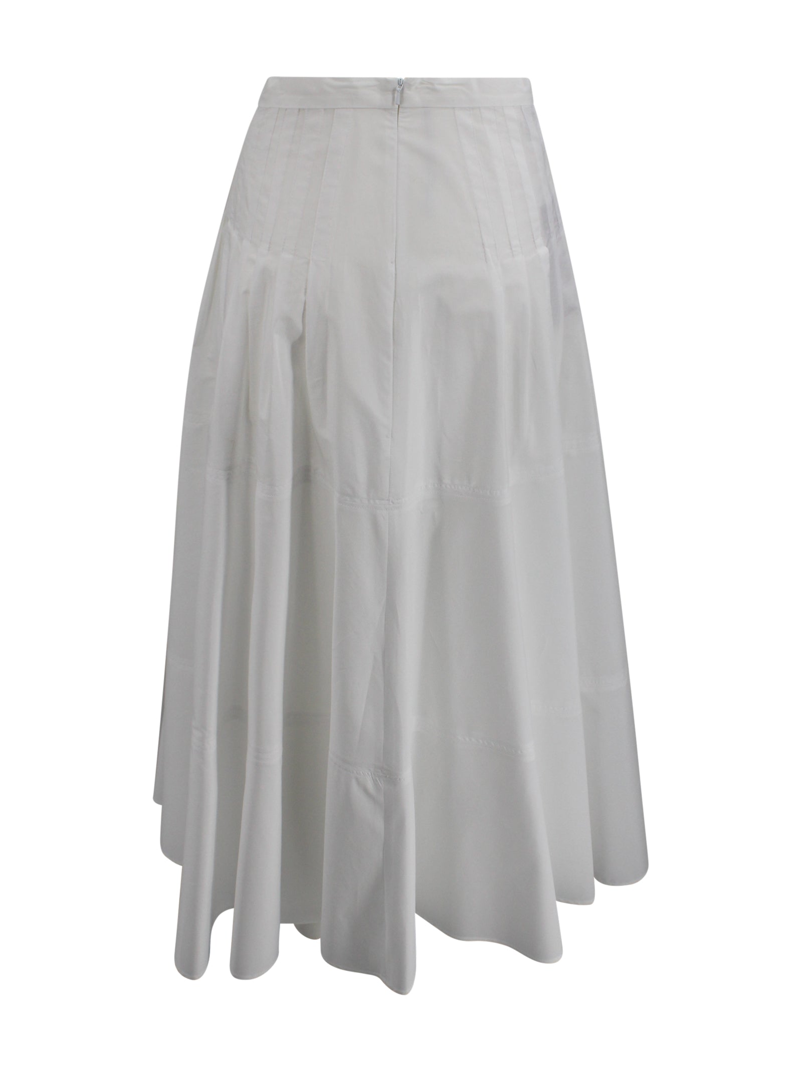 Gonna lunga in popeline di cotone Max Mara Studio 2616101052600 001 
