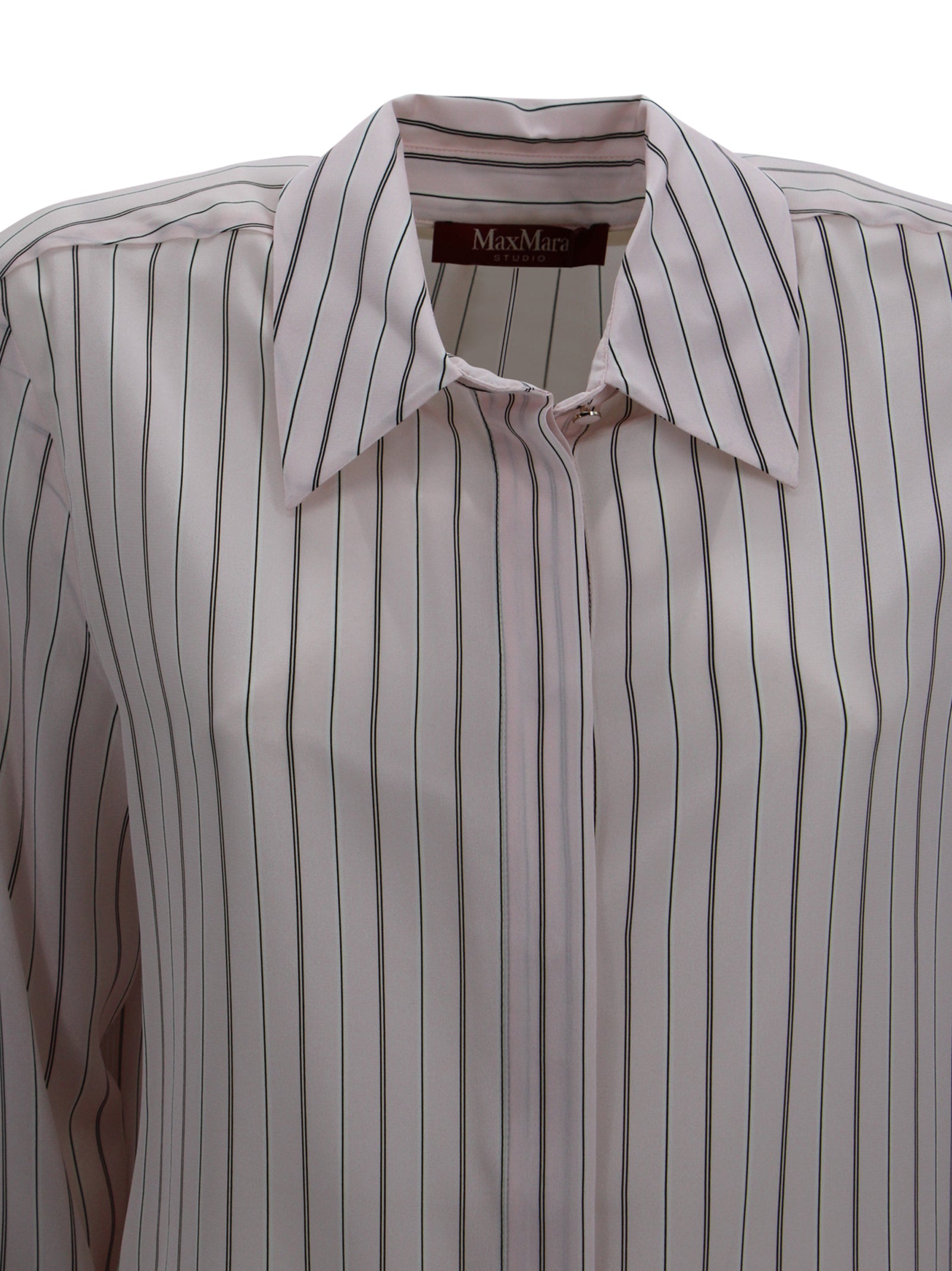 Camicia in pura seta con motivo stampato all over Max Mara Studio 2616111011600 001 