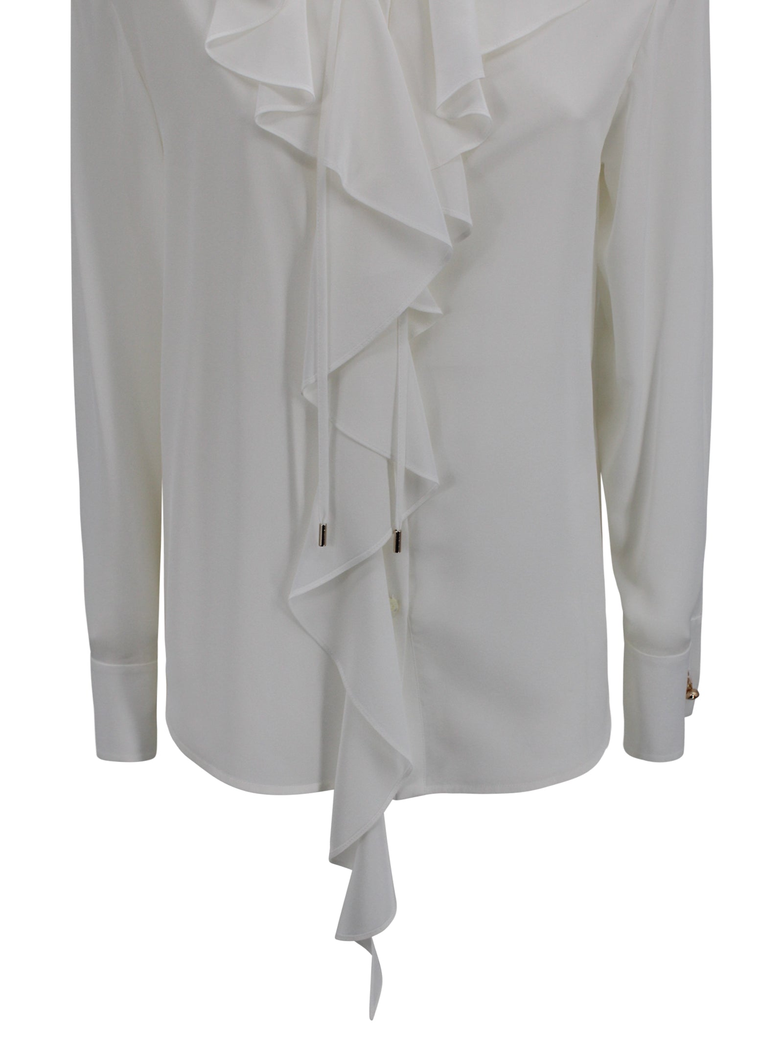 Blusa in seta Mstepica con dettagli a balze Max Mara Studio 2616111031600 008 