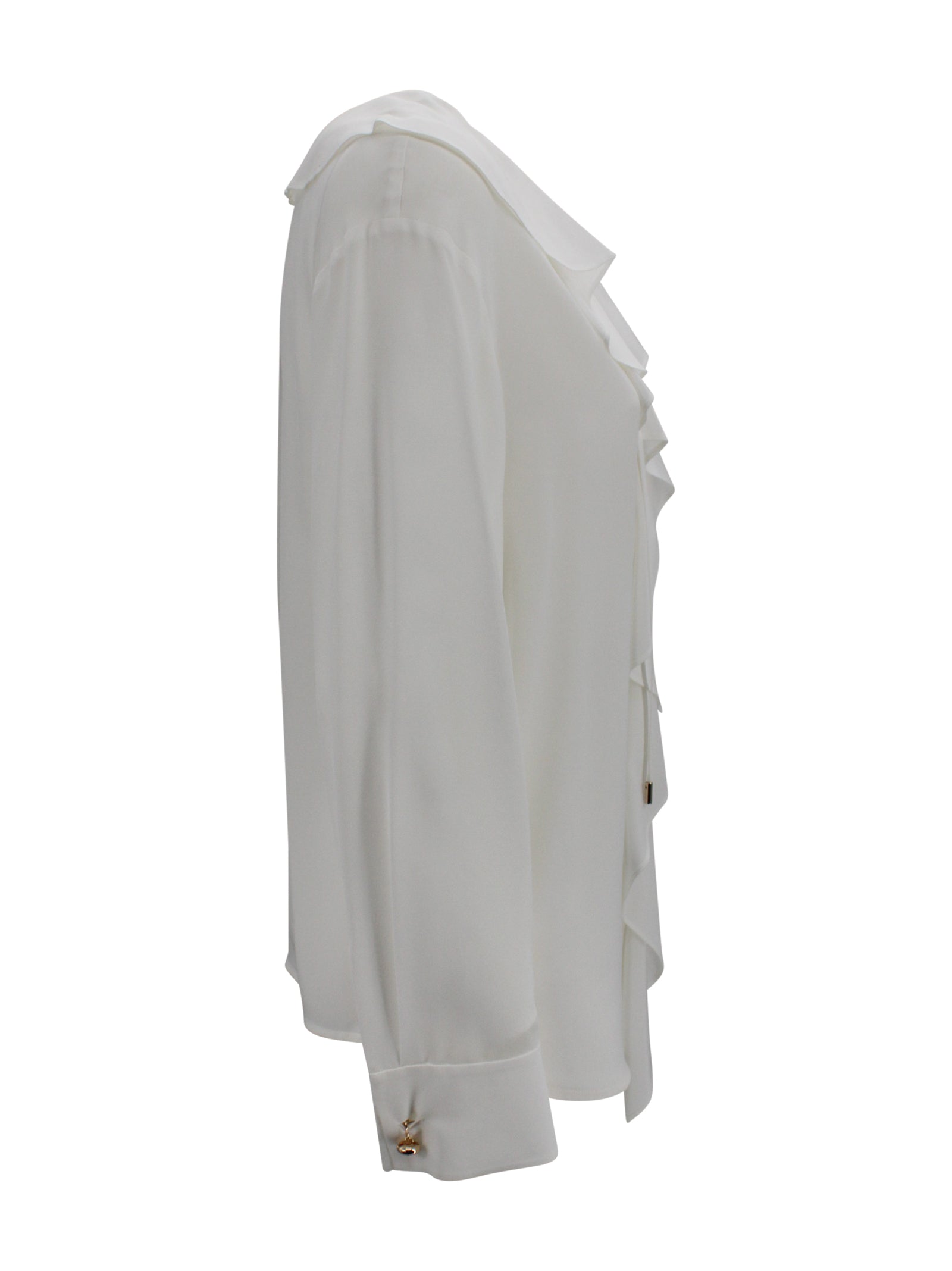 Blusa in seta Mstepica con dettagli a balze Max Mara Studio 2616111031600 008 