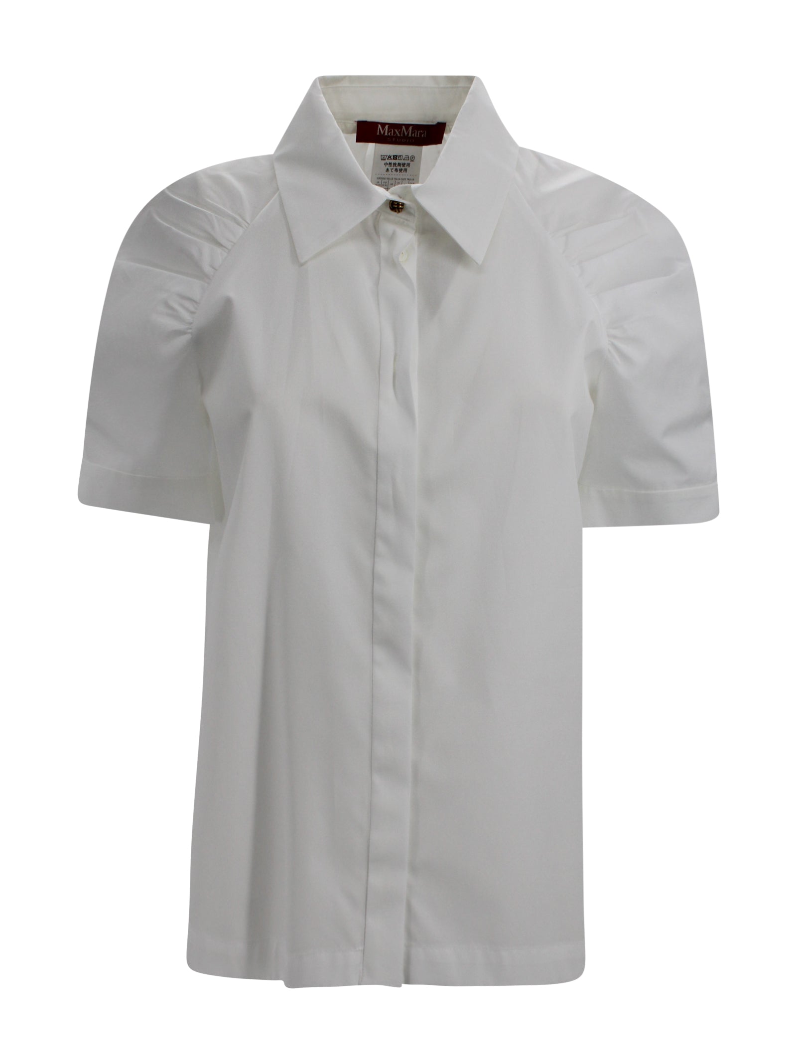 Camicia in popeline di cotone Max Mara Studio 2616111032600 001 