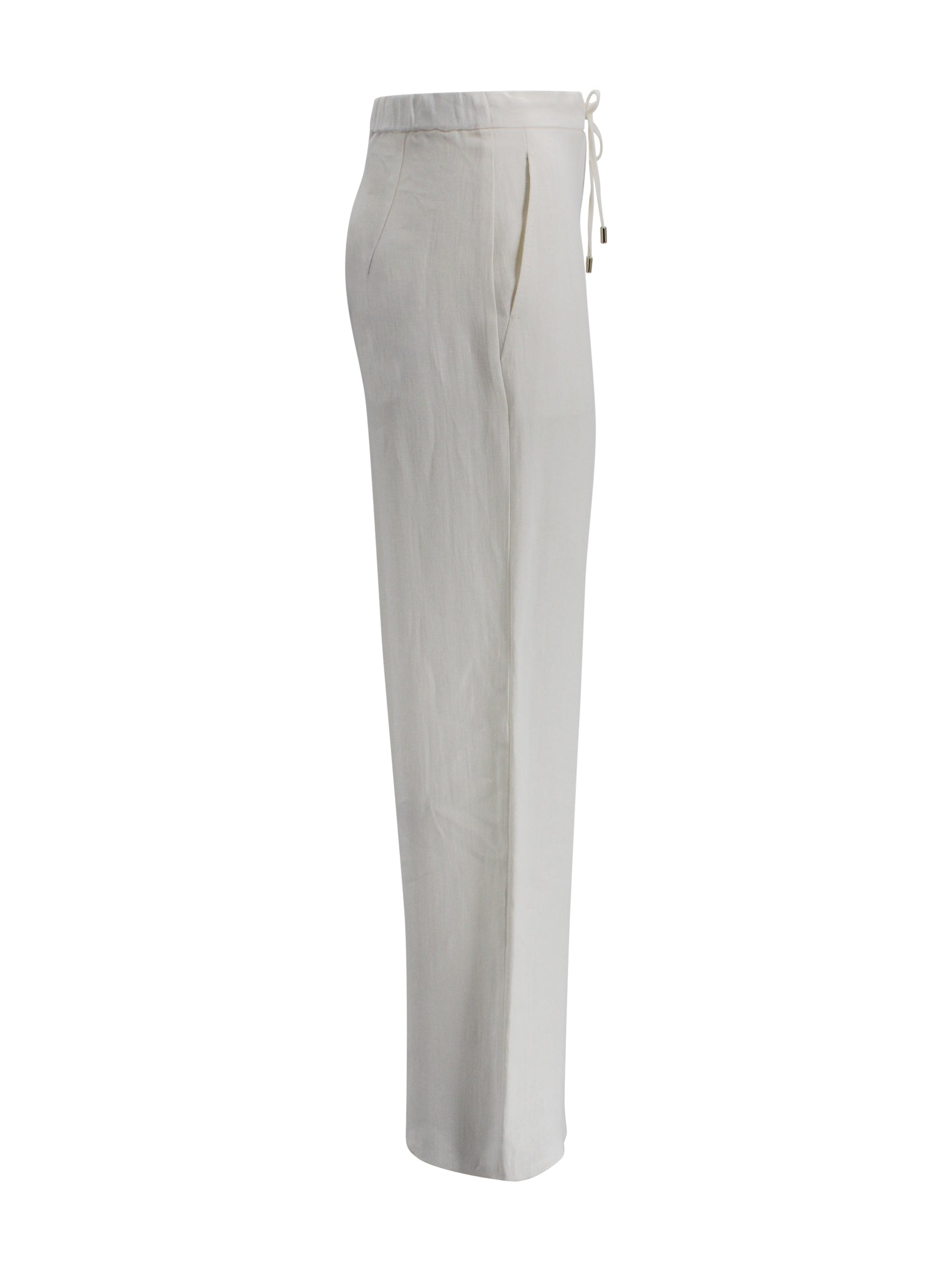 Pantalone Pelota modello jogging in lino Max Mara Studio 2616131042600 015 