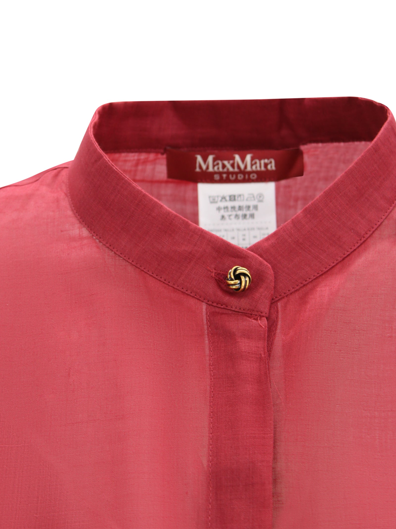 Camicia in Tela Ramié con Maniche Kimono Max Mara Studio 2616261032600 066 