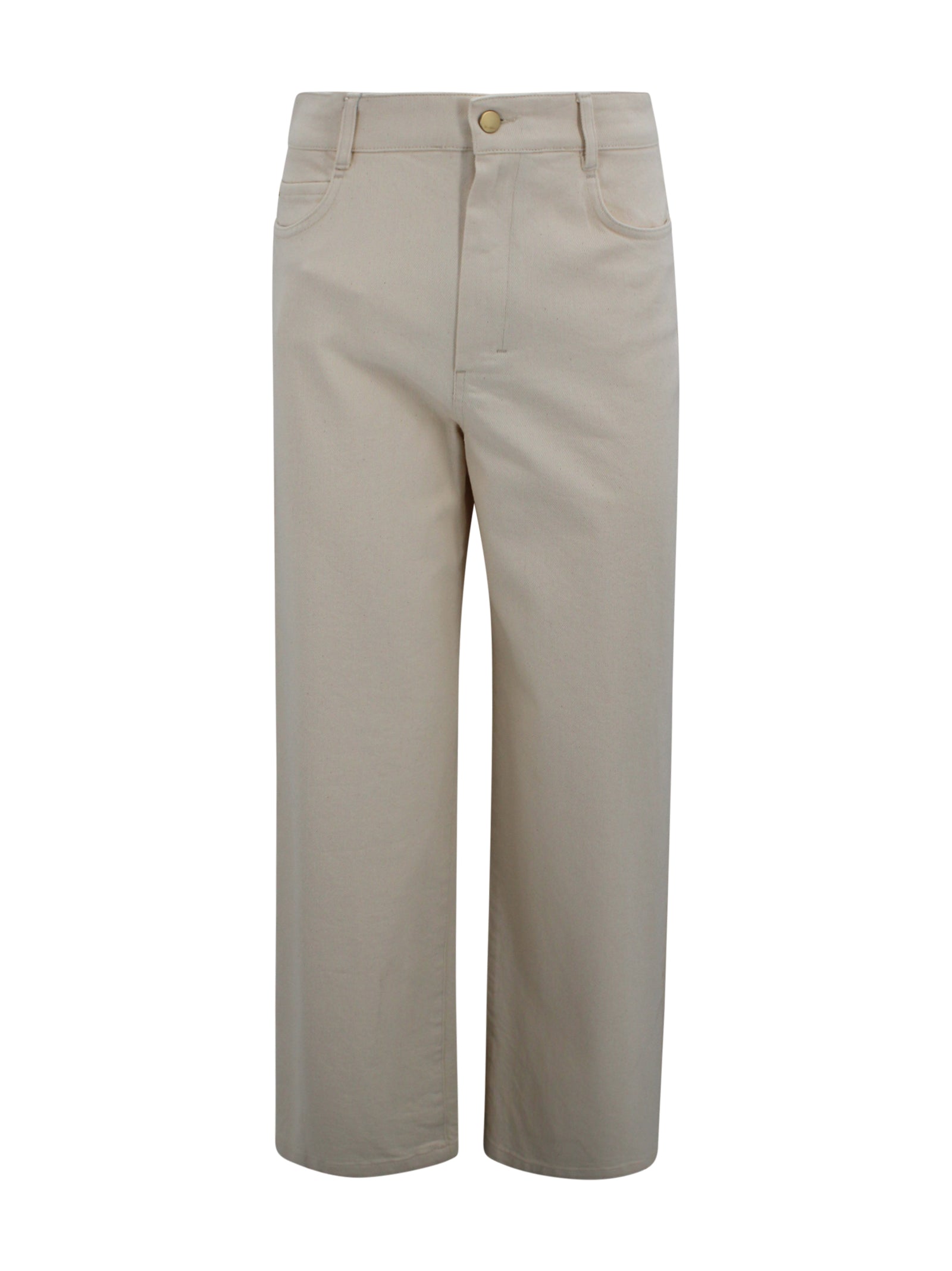 Pantalone wide leg in cotone stretch S MAXMARA 1 2619131101600 001 