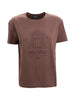 T-shirt basic in cotone con ricamo