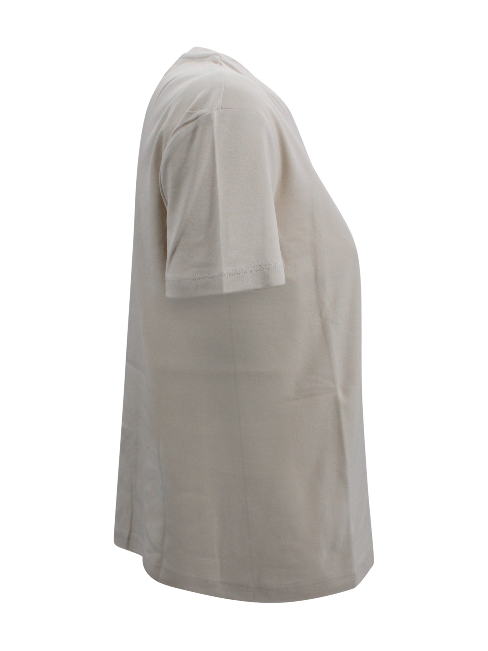 T-shirt basic in cotone con ricamo S MAXMARA 1 2619971021600 012 