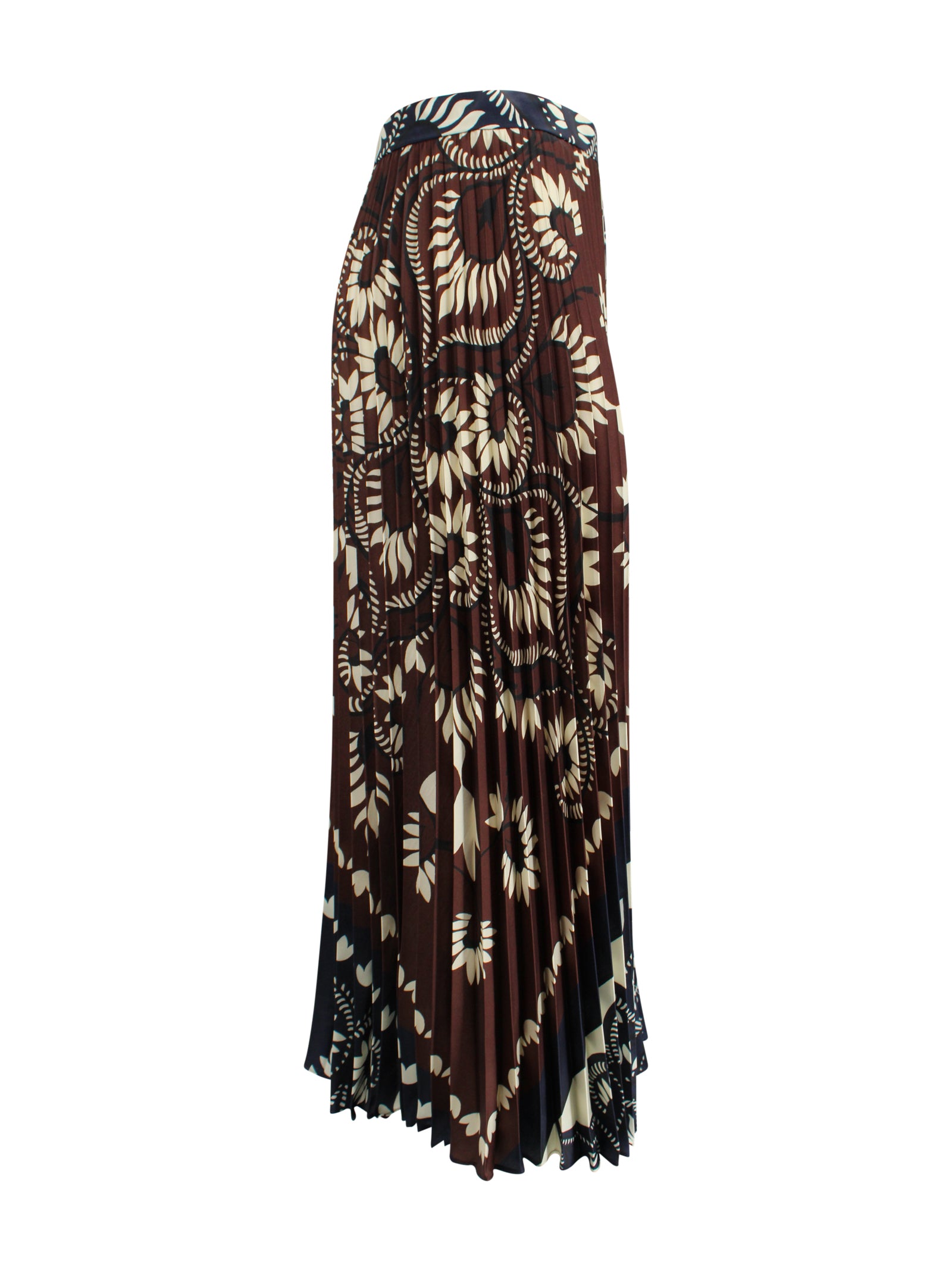 Gonna midi plissé con motivo stampato Max Mara Weekend 2615101011600 001 