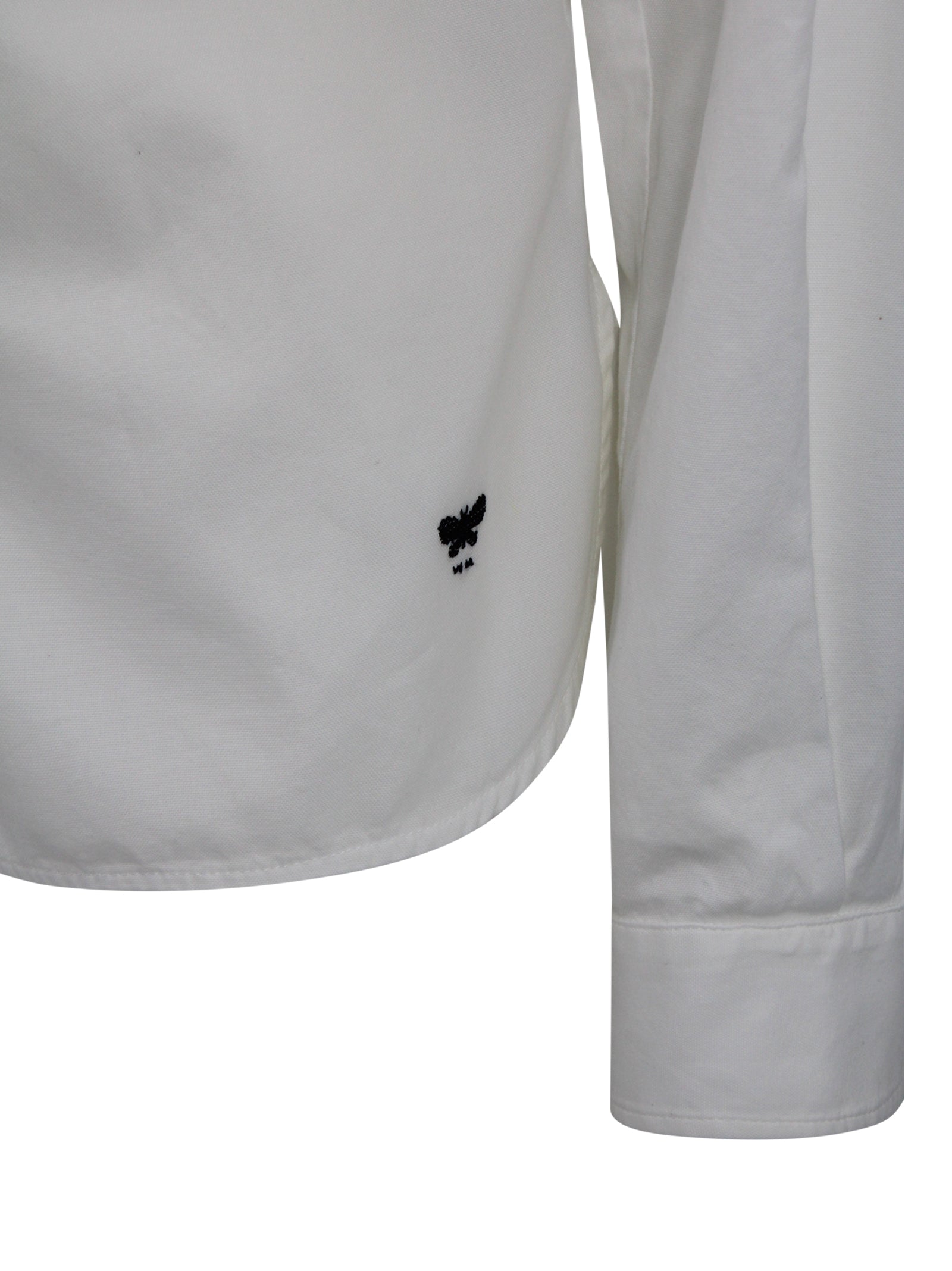 Camicia classica con logo ricamato Max Mara Weekend 2615111041600 001 