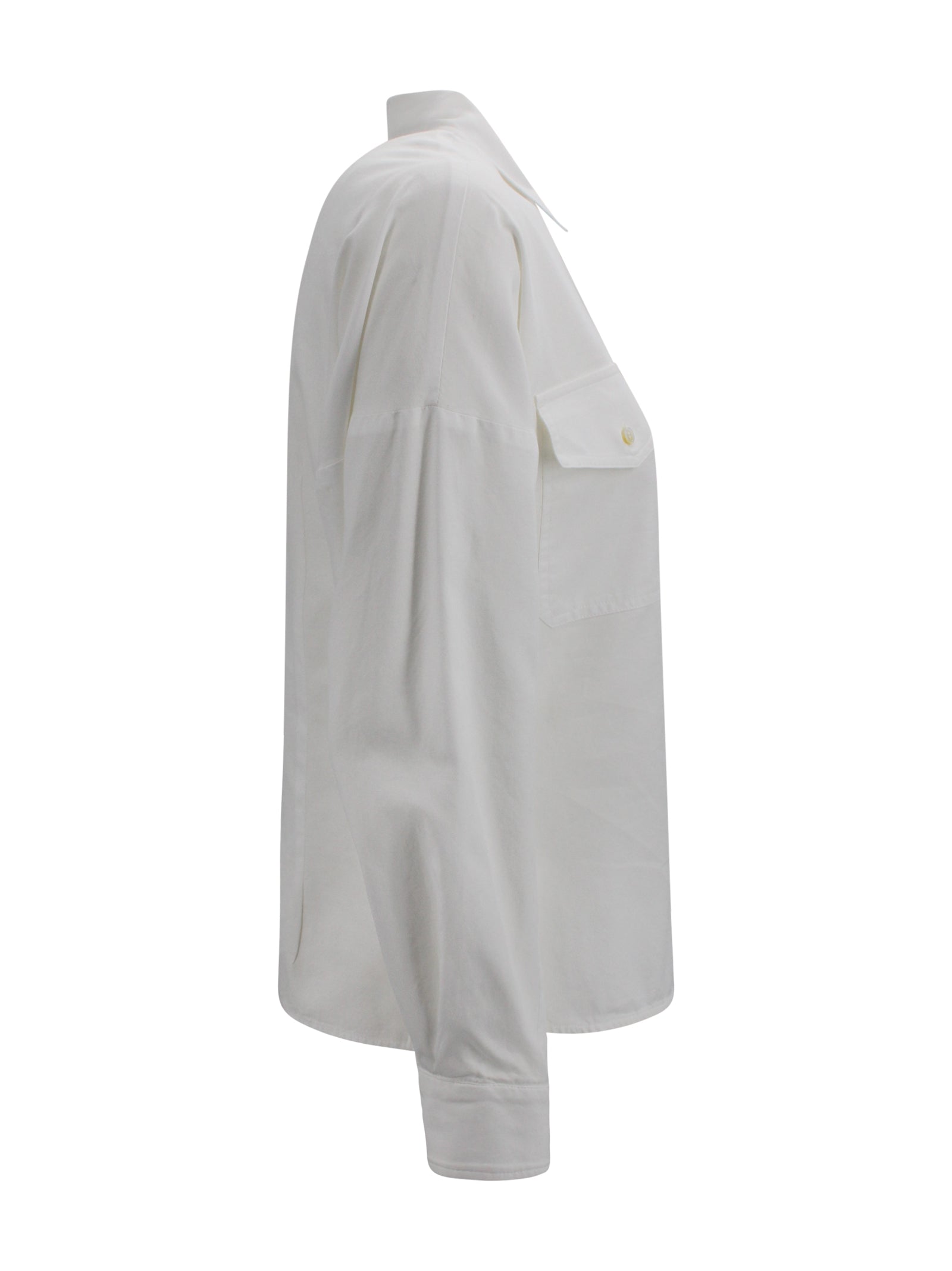 Camicia classica con logo ricamato Max Mara Weekend 2615111041600 001 