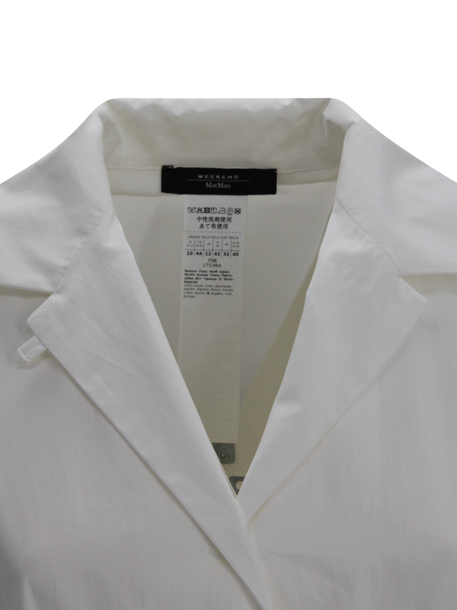 Abito Chemisier Midi in Popeline di Cotone Max Mara Weekend 2615221062600 005 