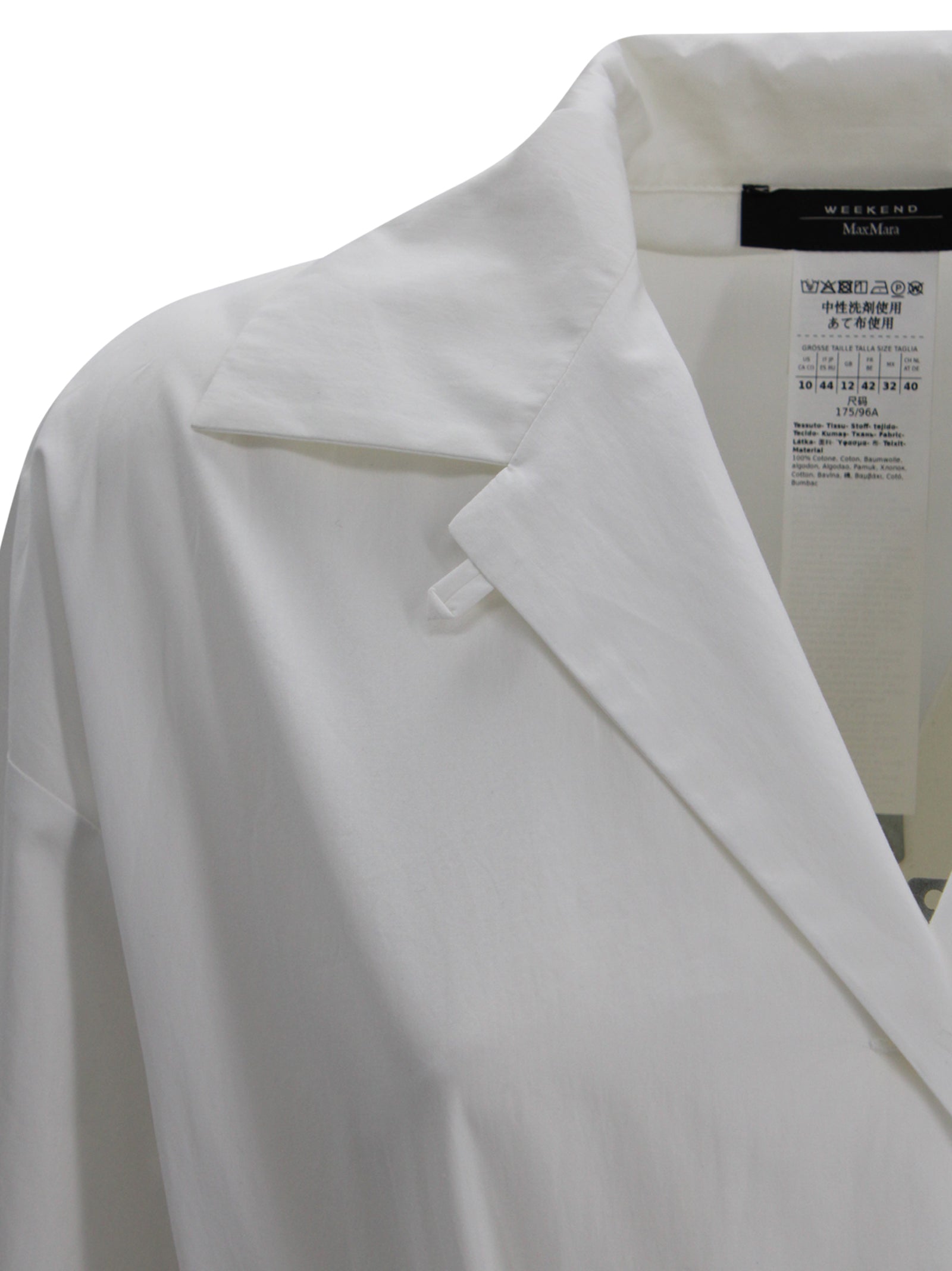 Abito Chemisier Midi in Popeline di Cotone Max Mara Weekend 2615221062600 005 