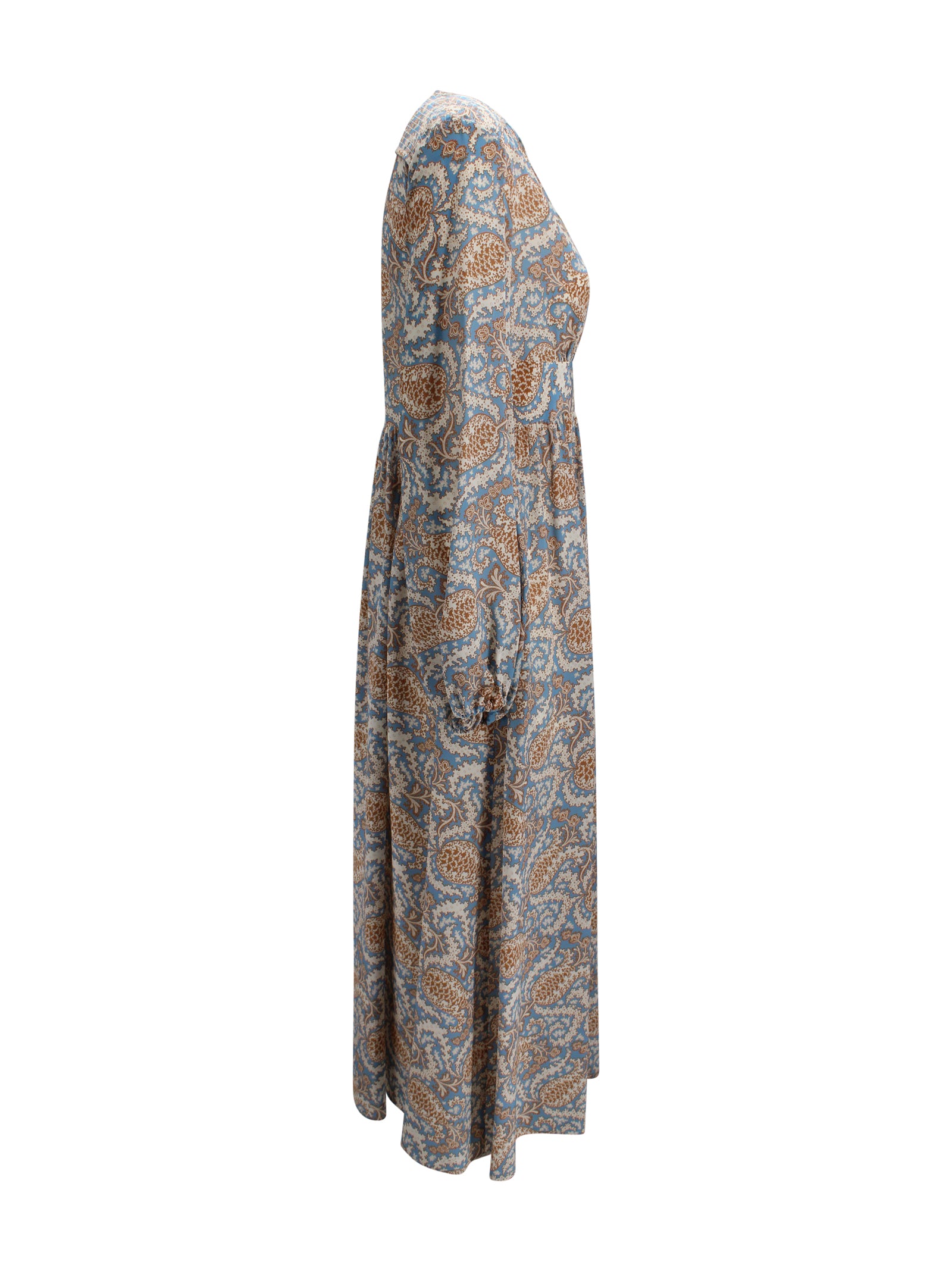 Abito lungo in crêpe de Chine di seta Max Mara Weekend 2615221162600 011 