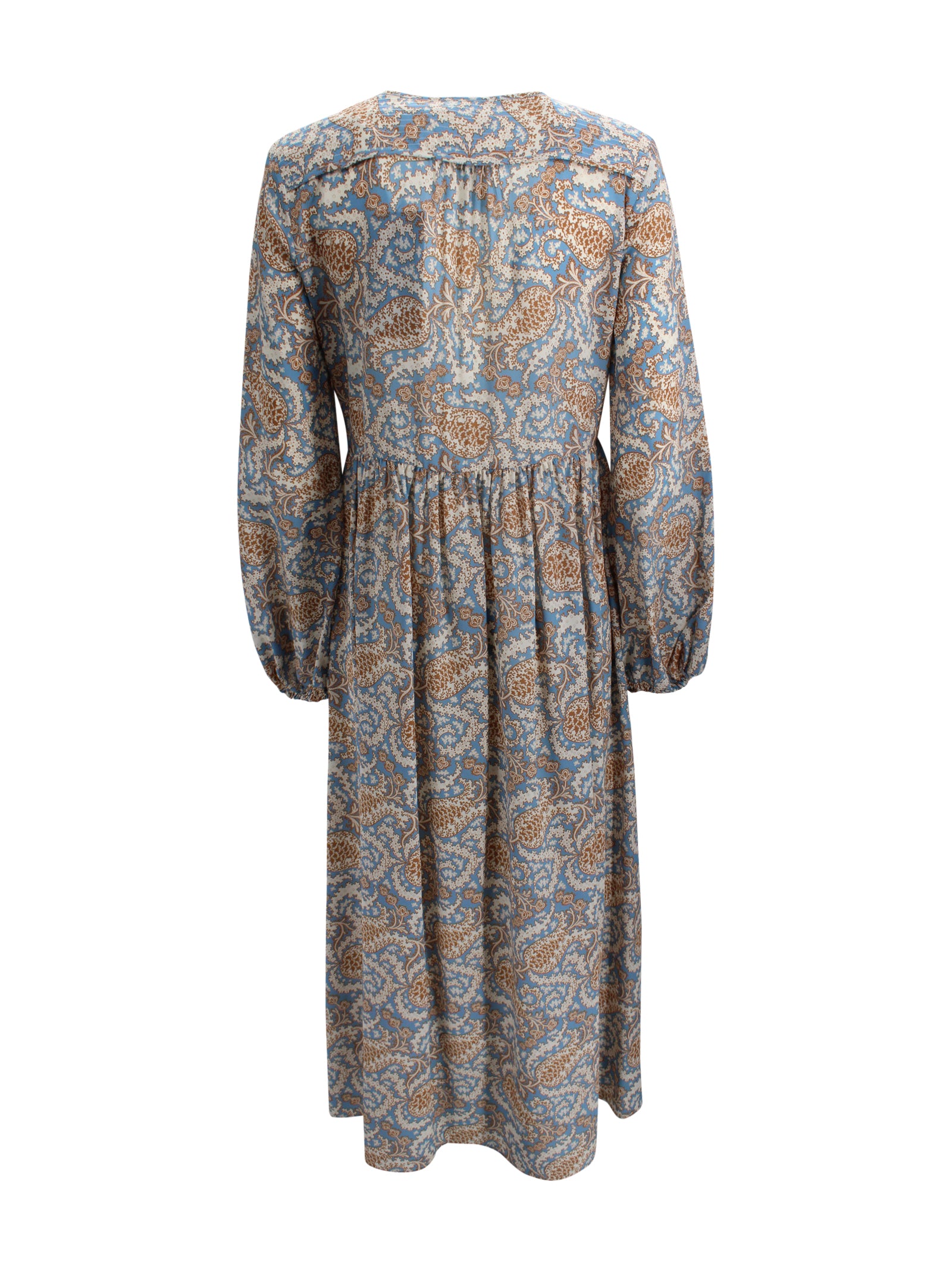 Abito lungo in crêpe de Chine di seta Max Mara Weekend 2615221162600 011 