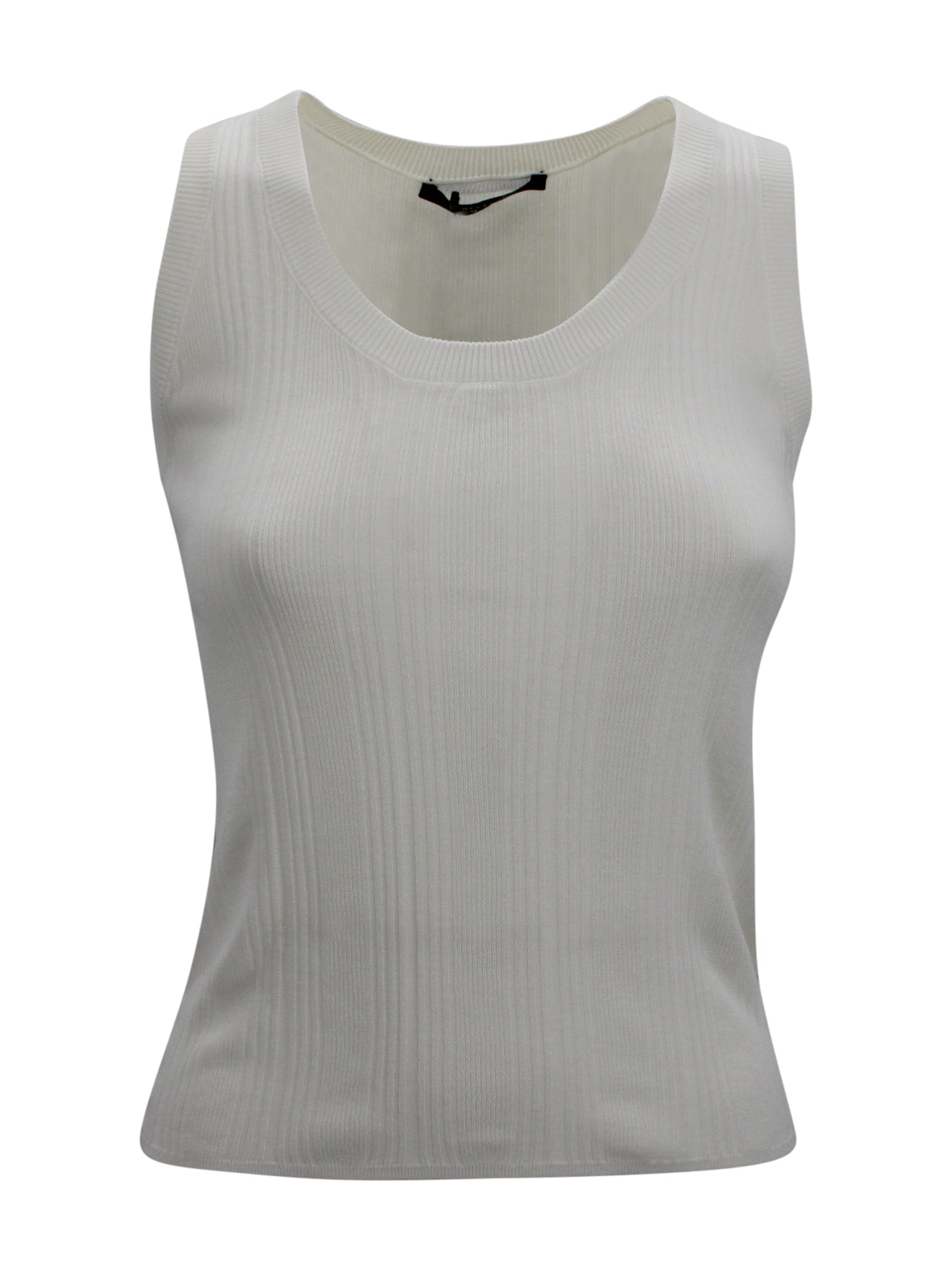 Top in cotone stretch a costine Max Mara Weekend 2615361012600 001 
