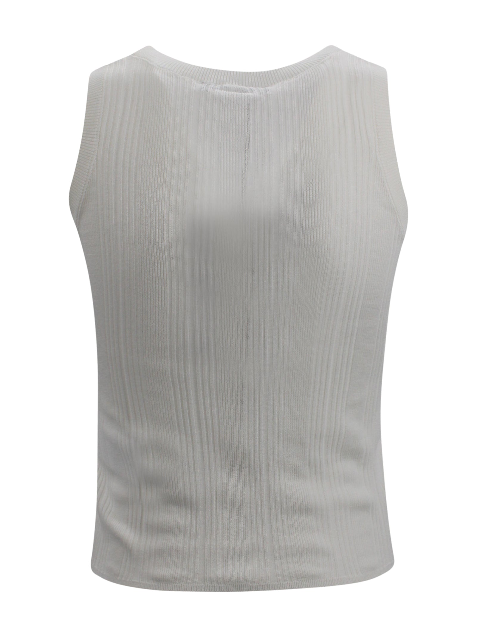 Top in cotone stretch a costine Max Mara Weekend 2615361012600 001 