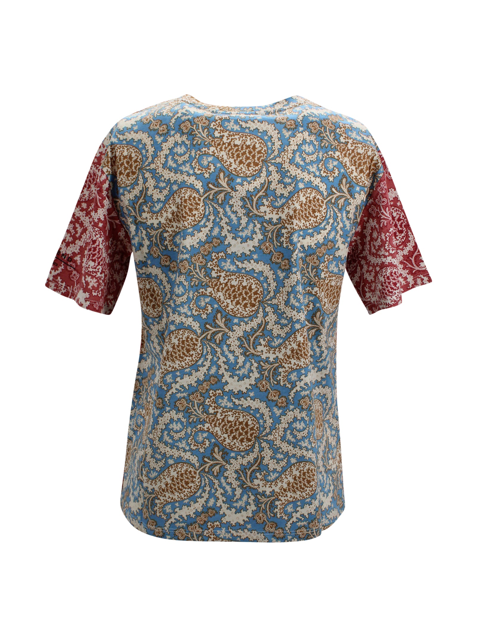 T-shirt in cotone con stampa paisley Max Mara Weekend 2615971022600 012 