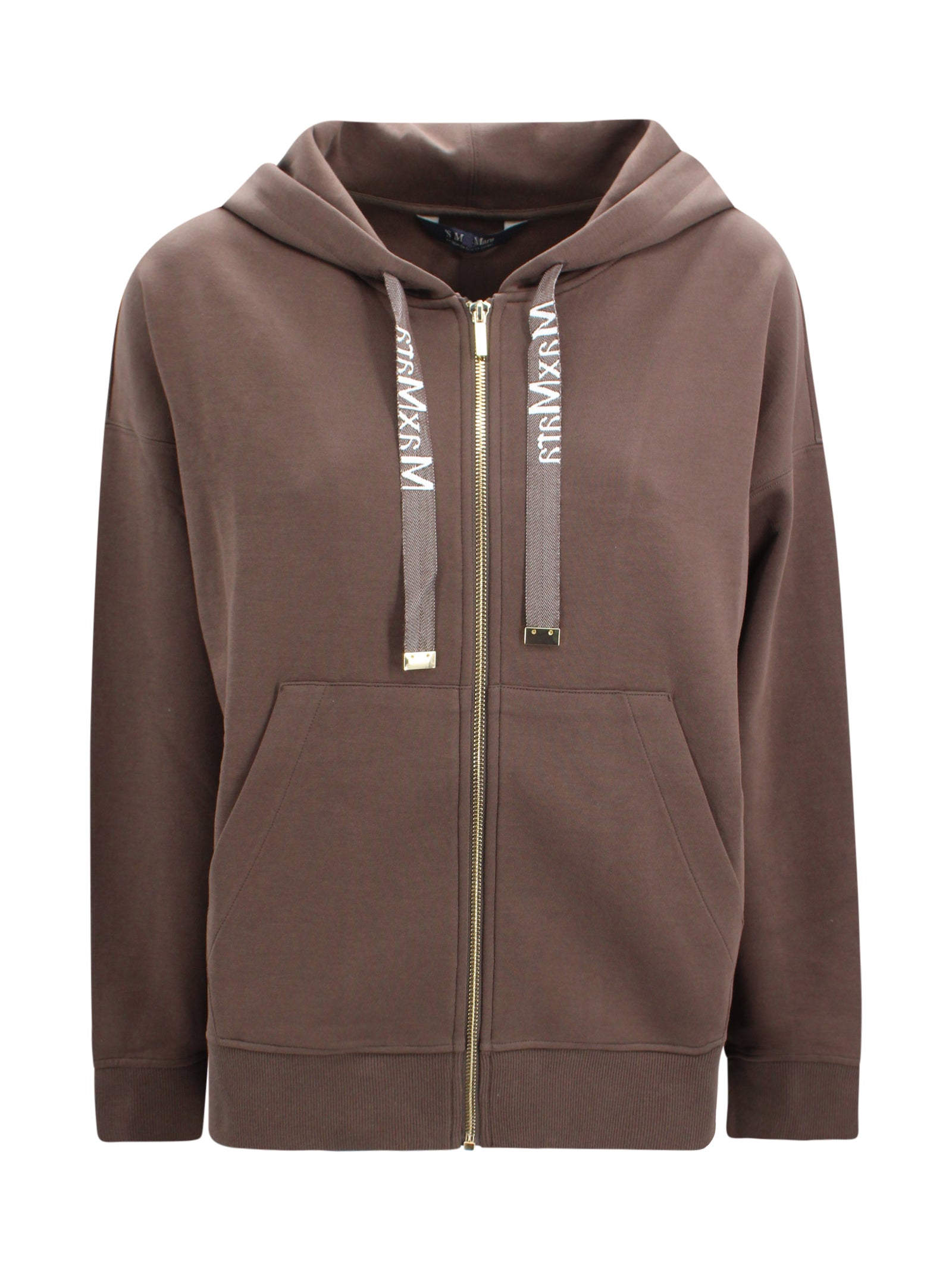 Felpa con cappuccio e nastri logo jacquard S MAXMARA 1 2619921031600 004 