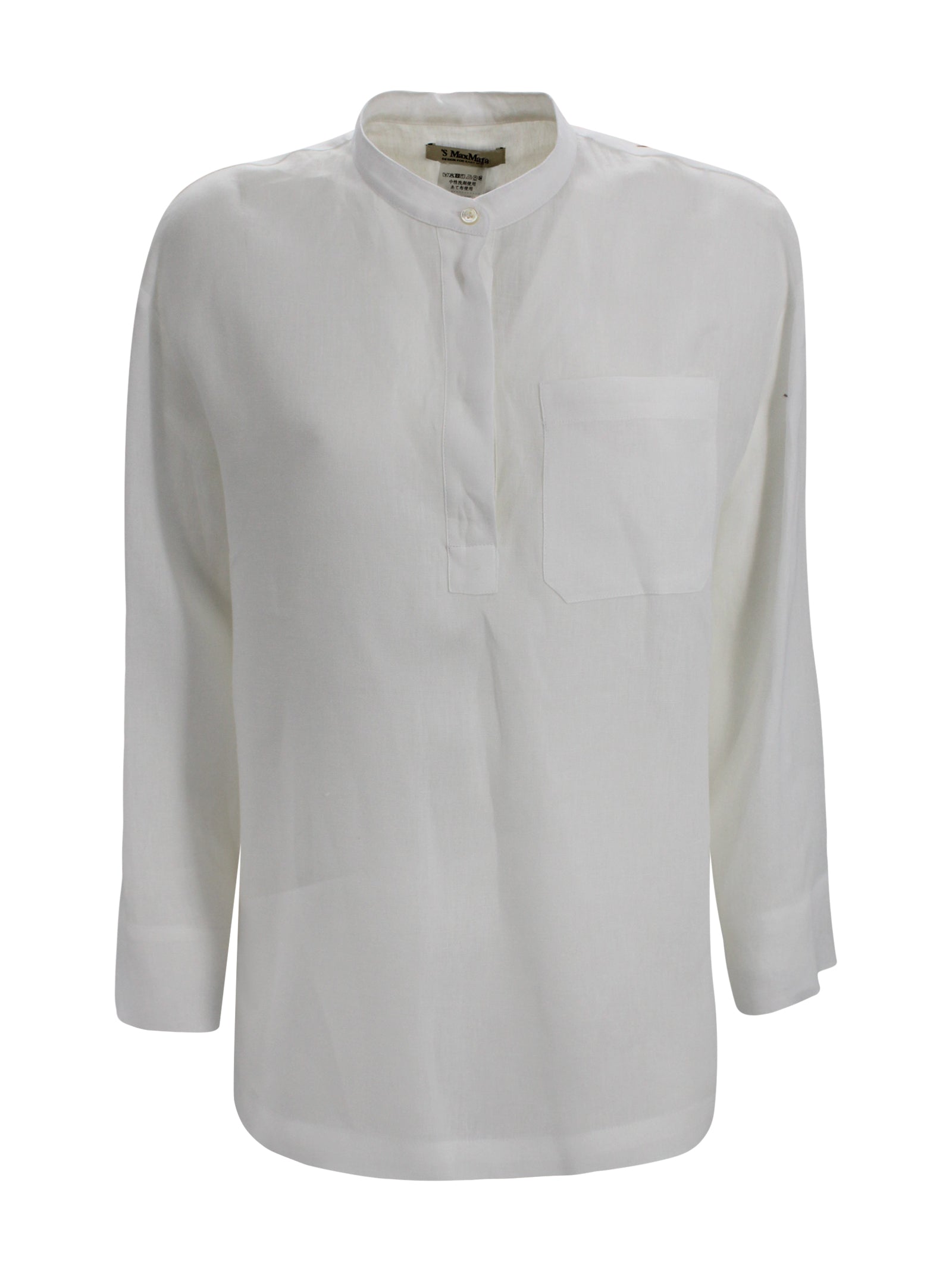 Camicia in lino con taschino S MAXMARA 2 2619111013600 006 