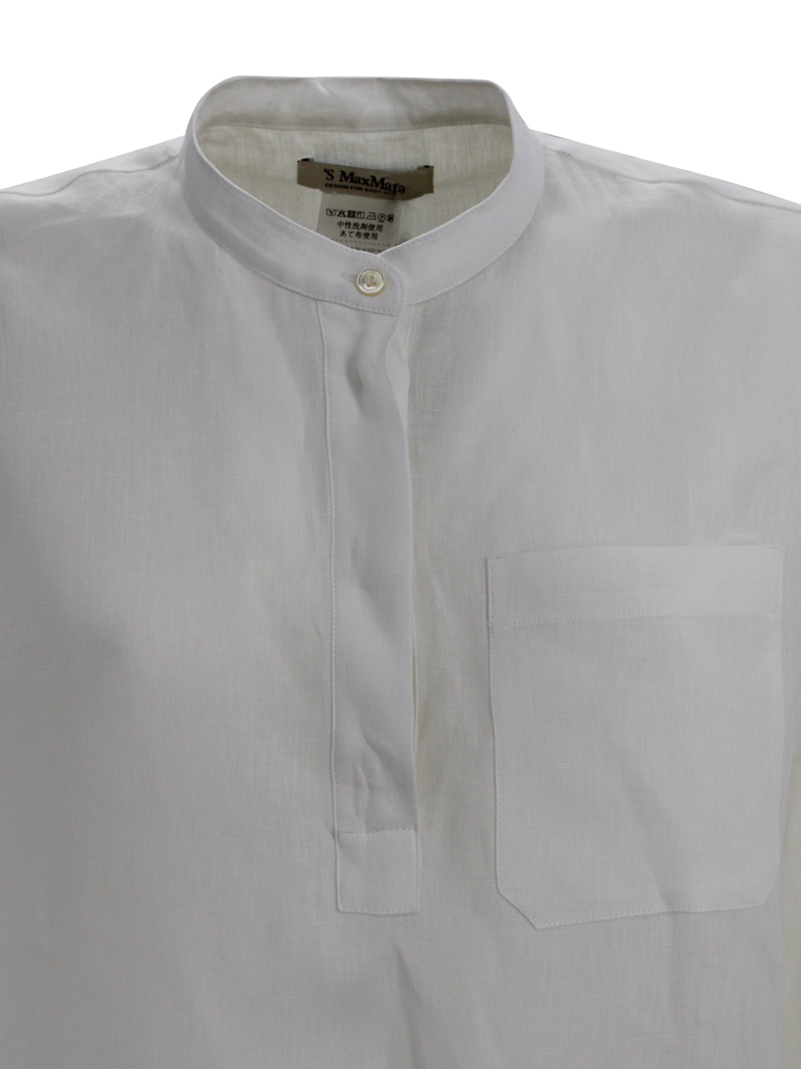 Camicia in lino con taschino S MAXMARA 2 2619111013600 006 