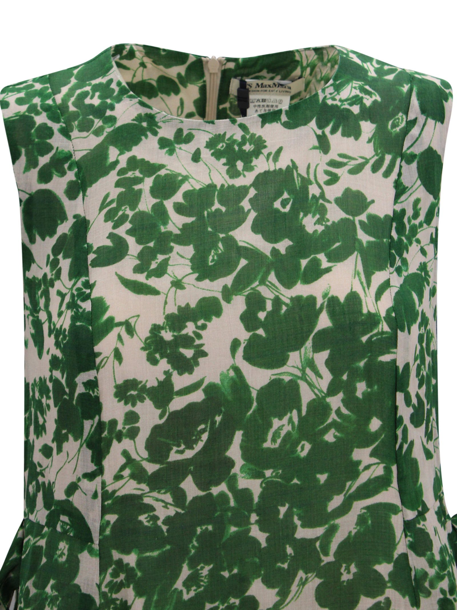 Abito lungo smanicato con stampa S MAXMARA 2 2619221023600 005 