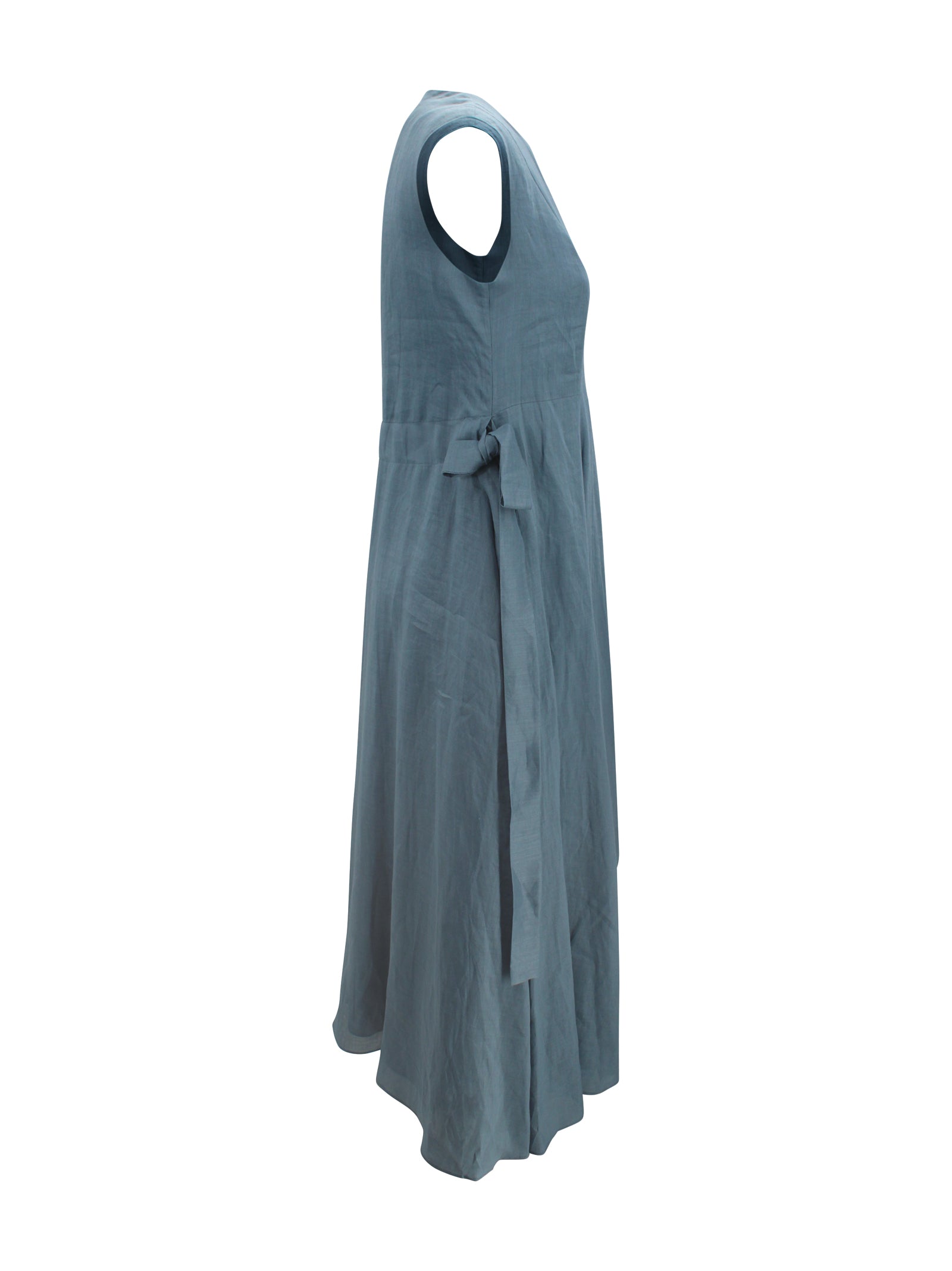 Abito lungo smanicato in ramiè S MAXMARA 2 2619221113600 016 