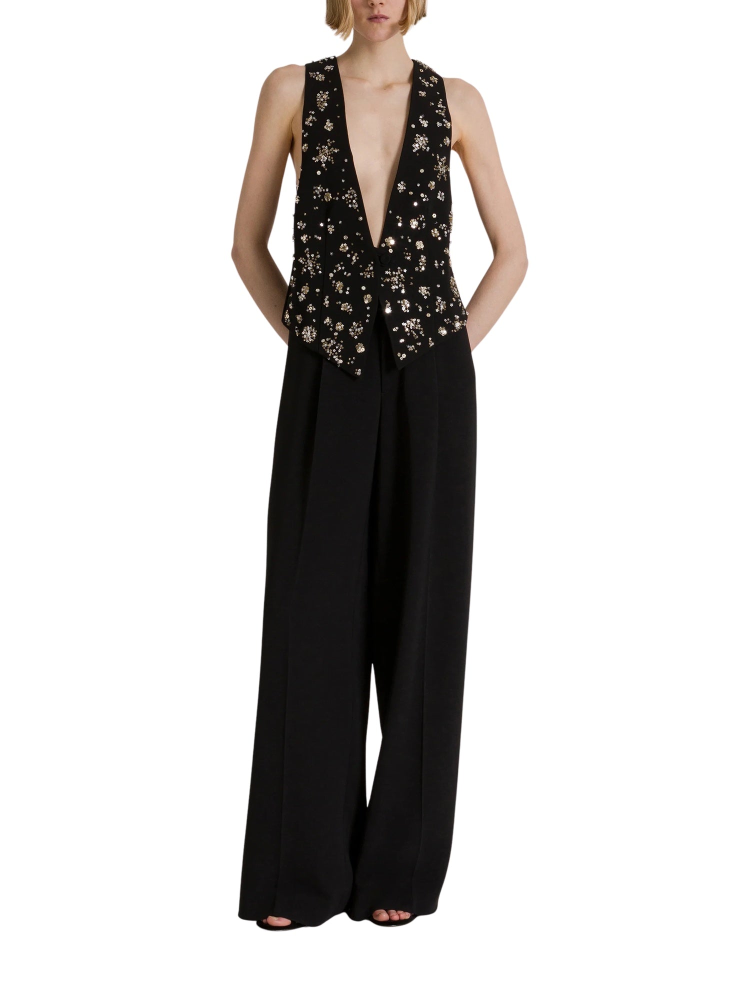 Pantaloni eleganti a gamba larga Alberta Ferretti 262U_0303-6634 0555 