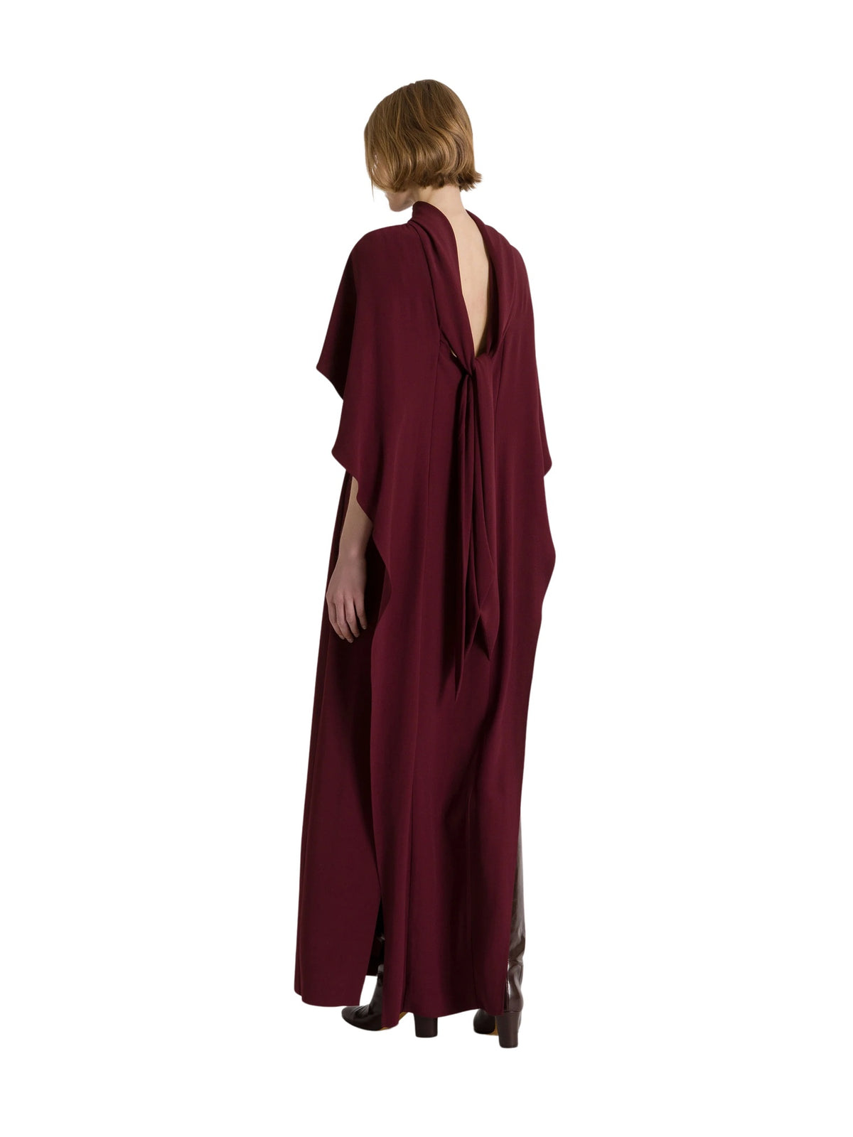 Abito lungo con mantellina Alberta Ferretti 262U_0408-6627 8150 