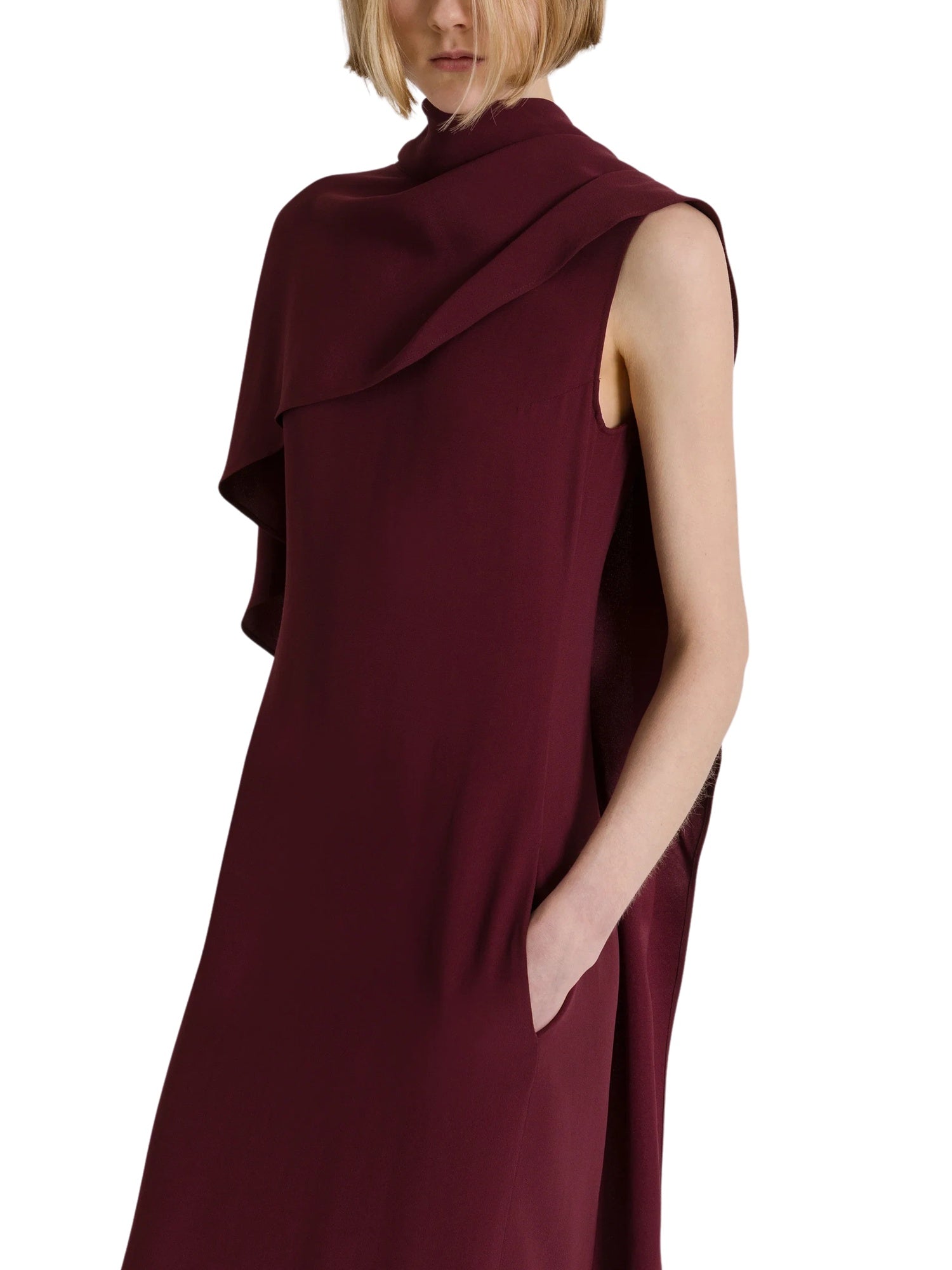 Abito lungo con mantellina Alberta Ferretti 262U_0408-6627 8150 