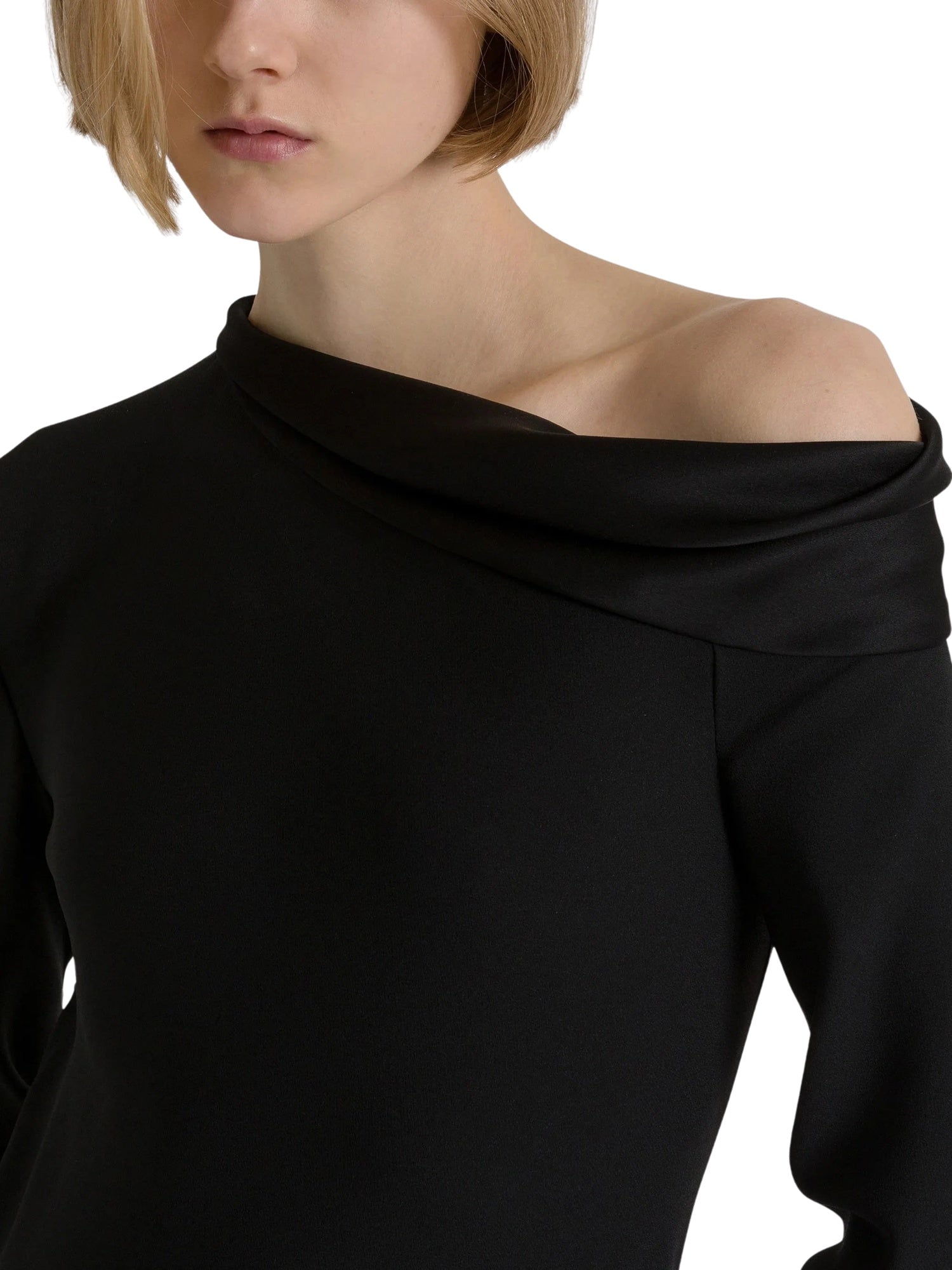 Abito lungo monospalla con spacco<BR/> Alberta Ferretti 262U_04236627 8555 