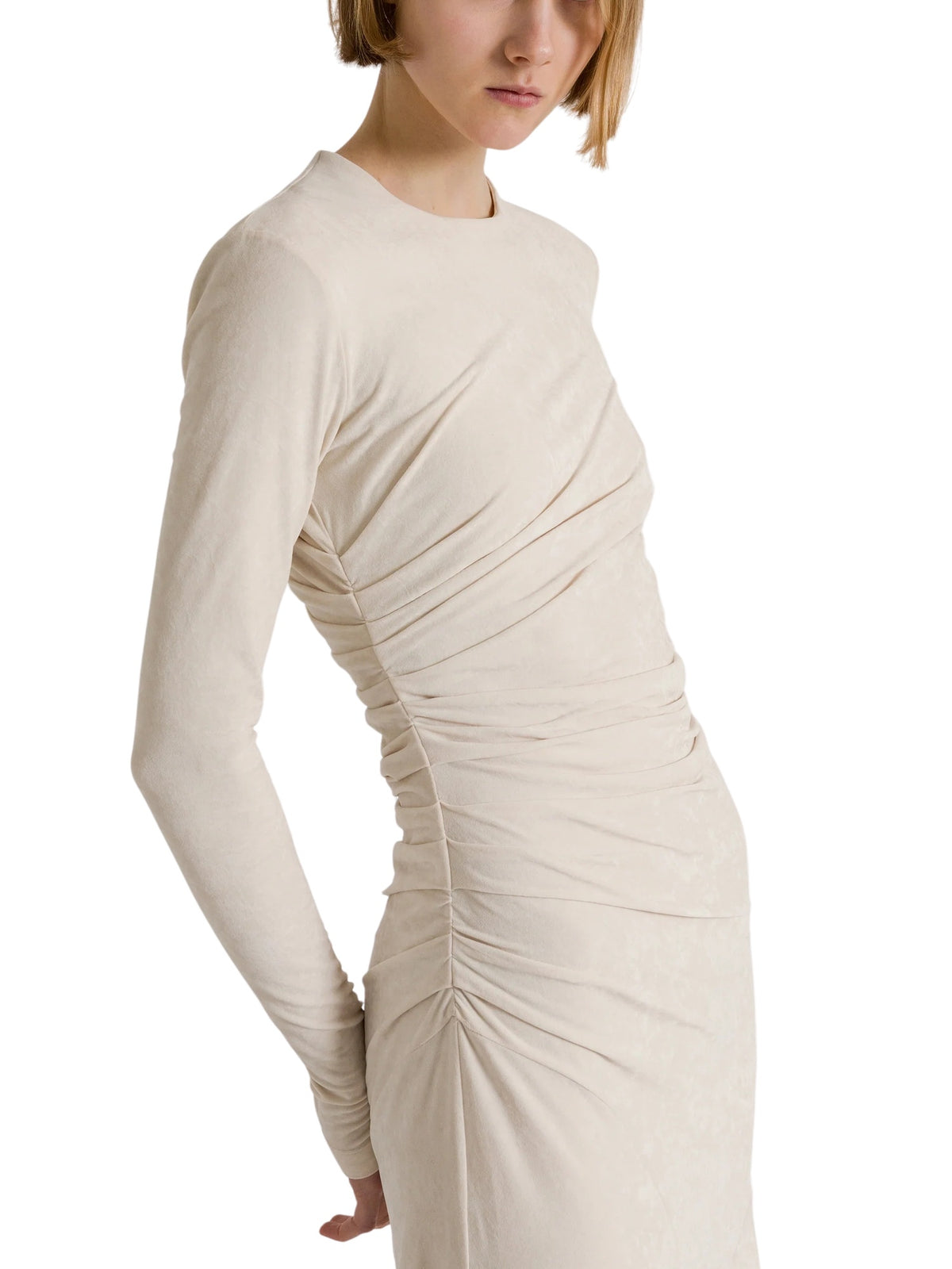 Abito midi in velluto stretch con bordo in pizzo Alberta Ferretti 262U_0431-6645 0003 