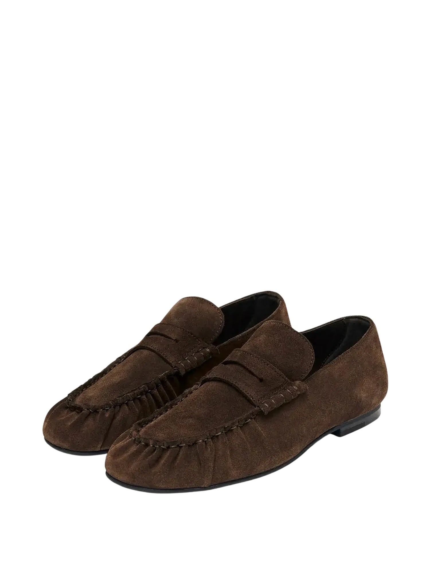 Aven Mocassini in Pelle Scamosciata Marrone<BR/> Alohas S101214 01 