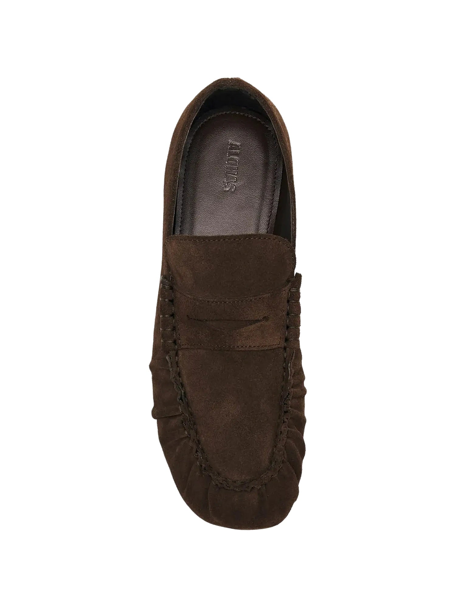 Aven Mocassini in Pelle Scamosciata Marrone<BR/> Alohas S101214 01 