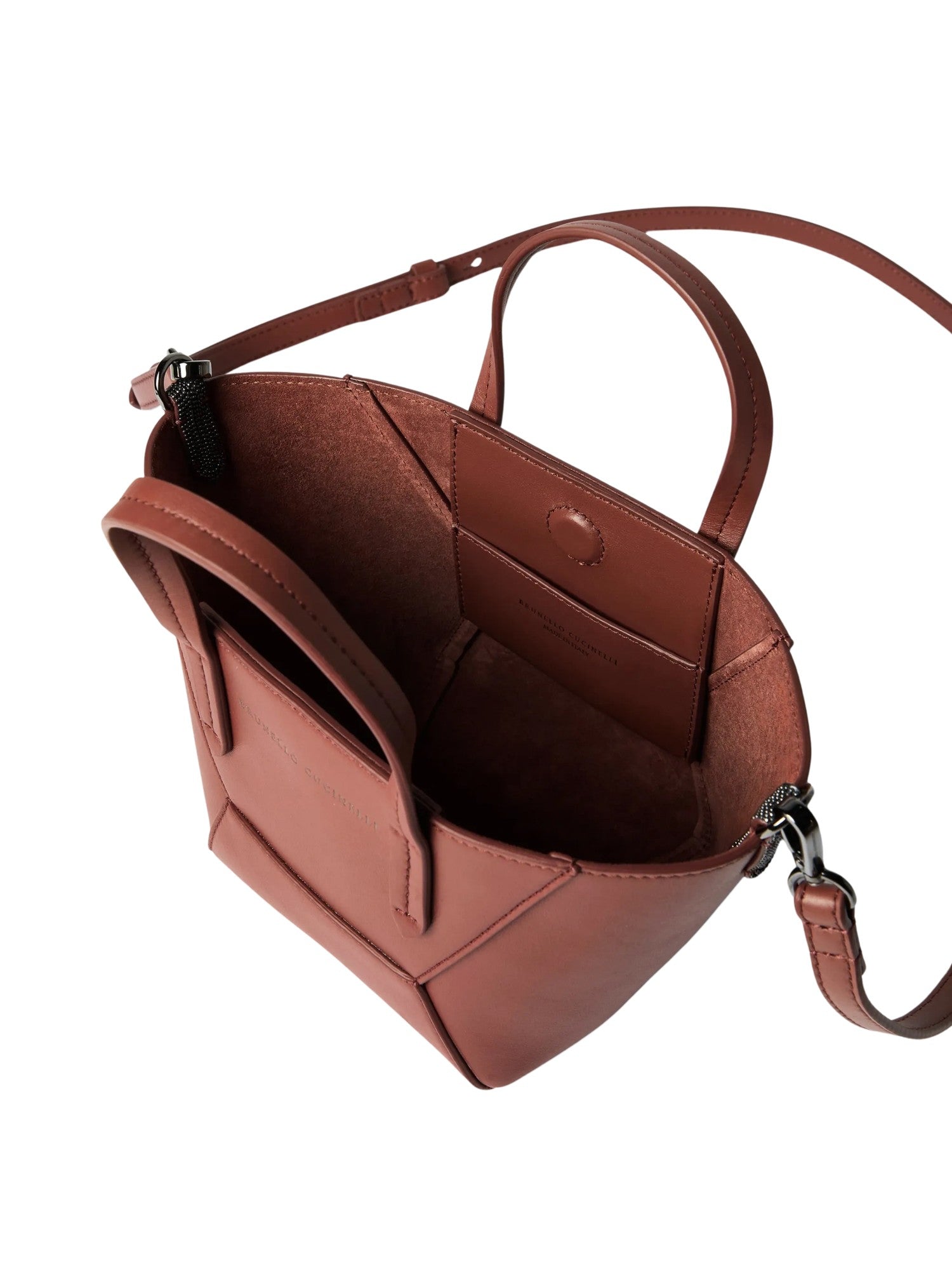Borsa a mano Mini BC Duo in pelle Brunello Cucinelli MBXAD2675 C4182 