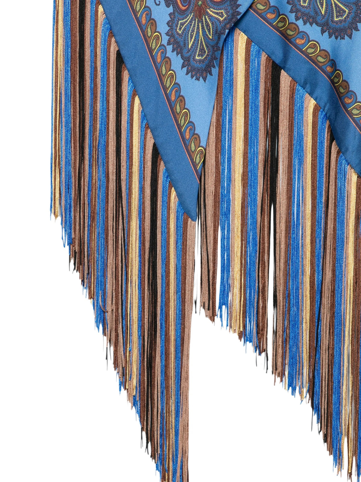 Sciarpa con frange stampa Paisley<BR/> Etro Milano WAXA0023 AK19AX0887 