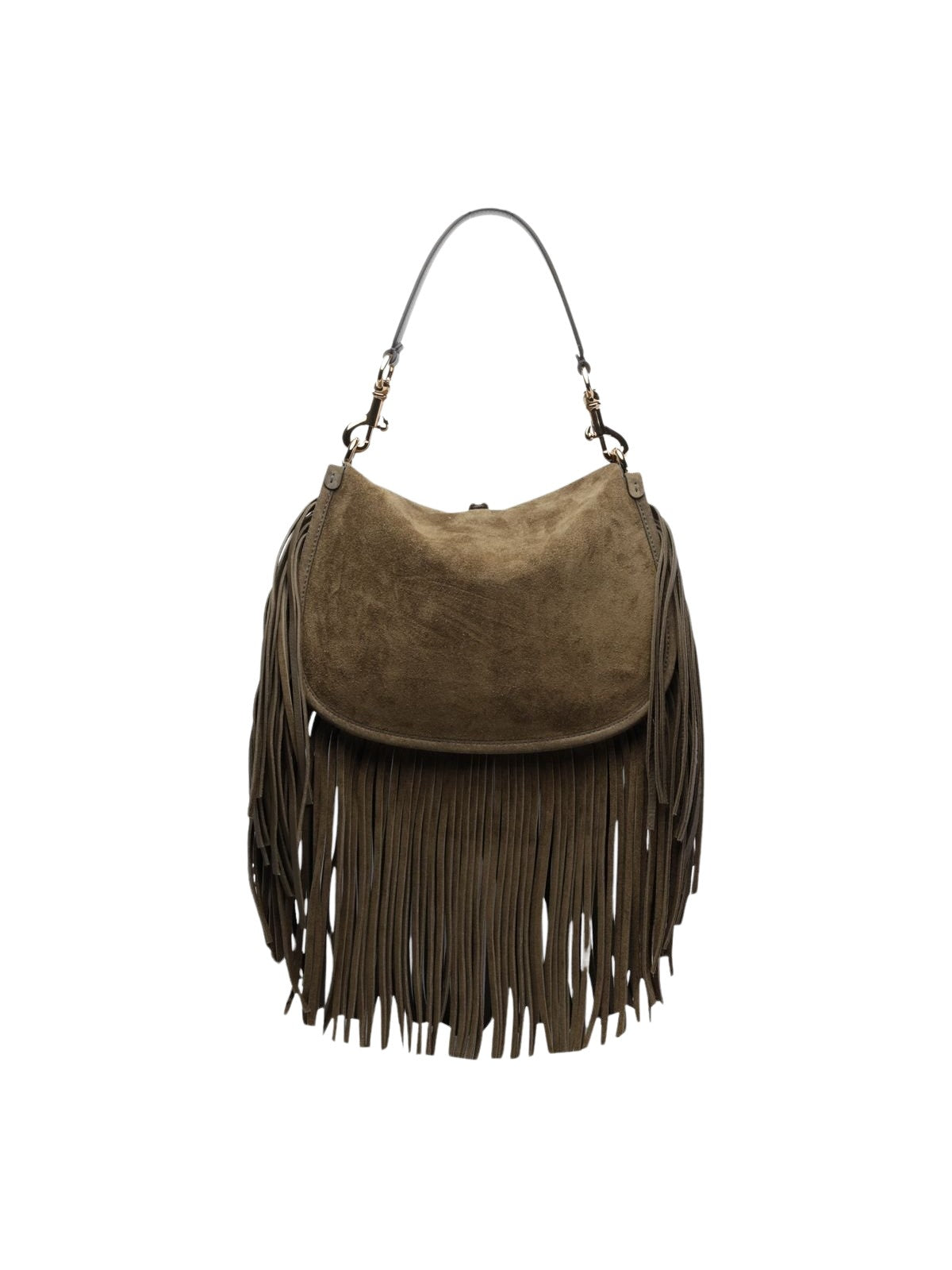 Borsa a spalla in suede con frange<BR/> Etro Milano WP1C0019 AP469V0282 