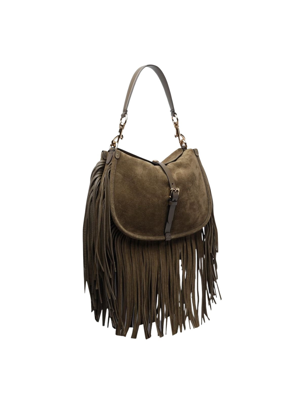 Borsa a spalla in suede con frange<BR/> Etro Milano WP1C0019 AP469V0282 