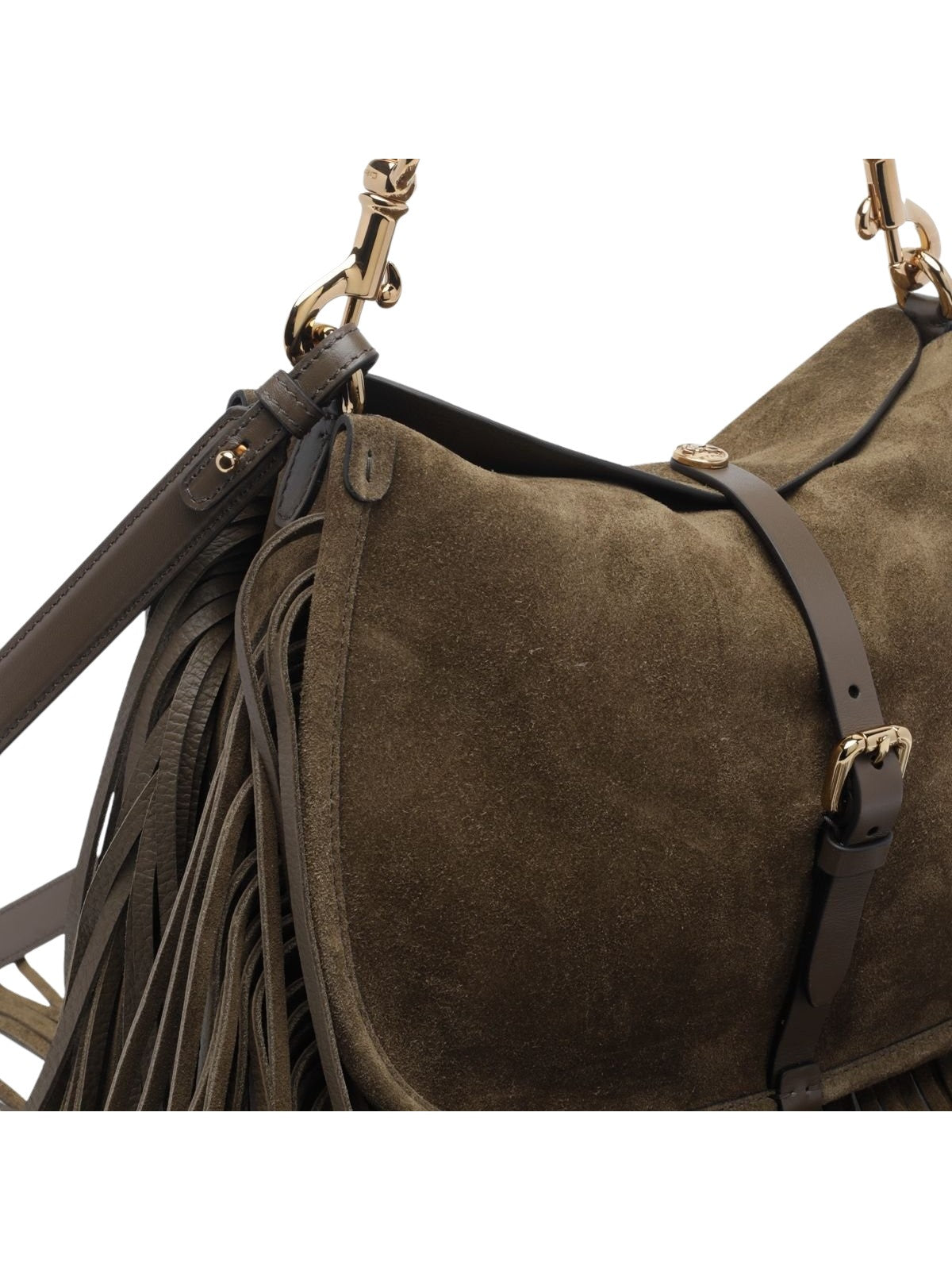 Borsa a spalla in suede con frange<BR/> Etro Milano WP1C0019 AP469V0282 