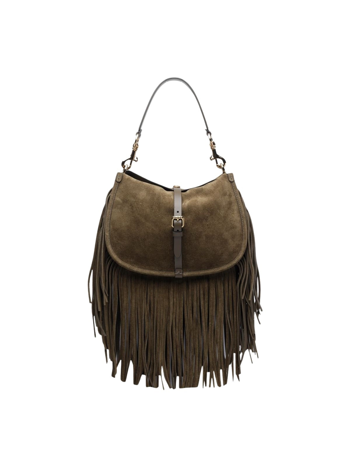 Borsa a spalla in suede con frange<BR/> Etro Milano WP1C0019 AP469V0282 