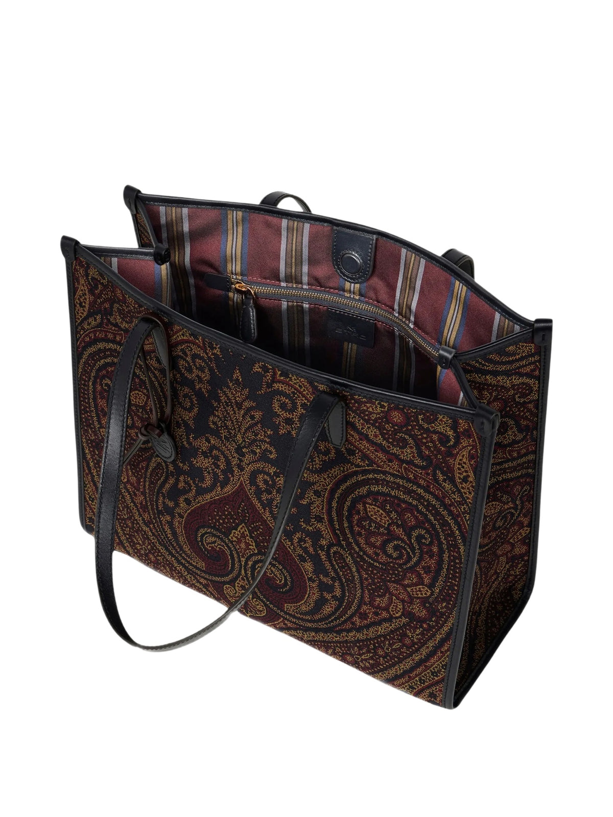 Borsa Love Trotter grande in tessuto jacquard con motivo Paisley<BR/> Etro Milano WP1D0065 AQ13AS9885 