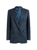 Giacca monopetto in lana jacquard con motivo Paisley