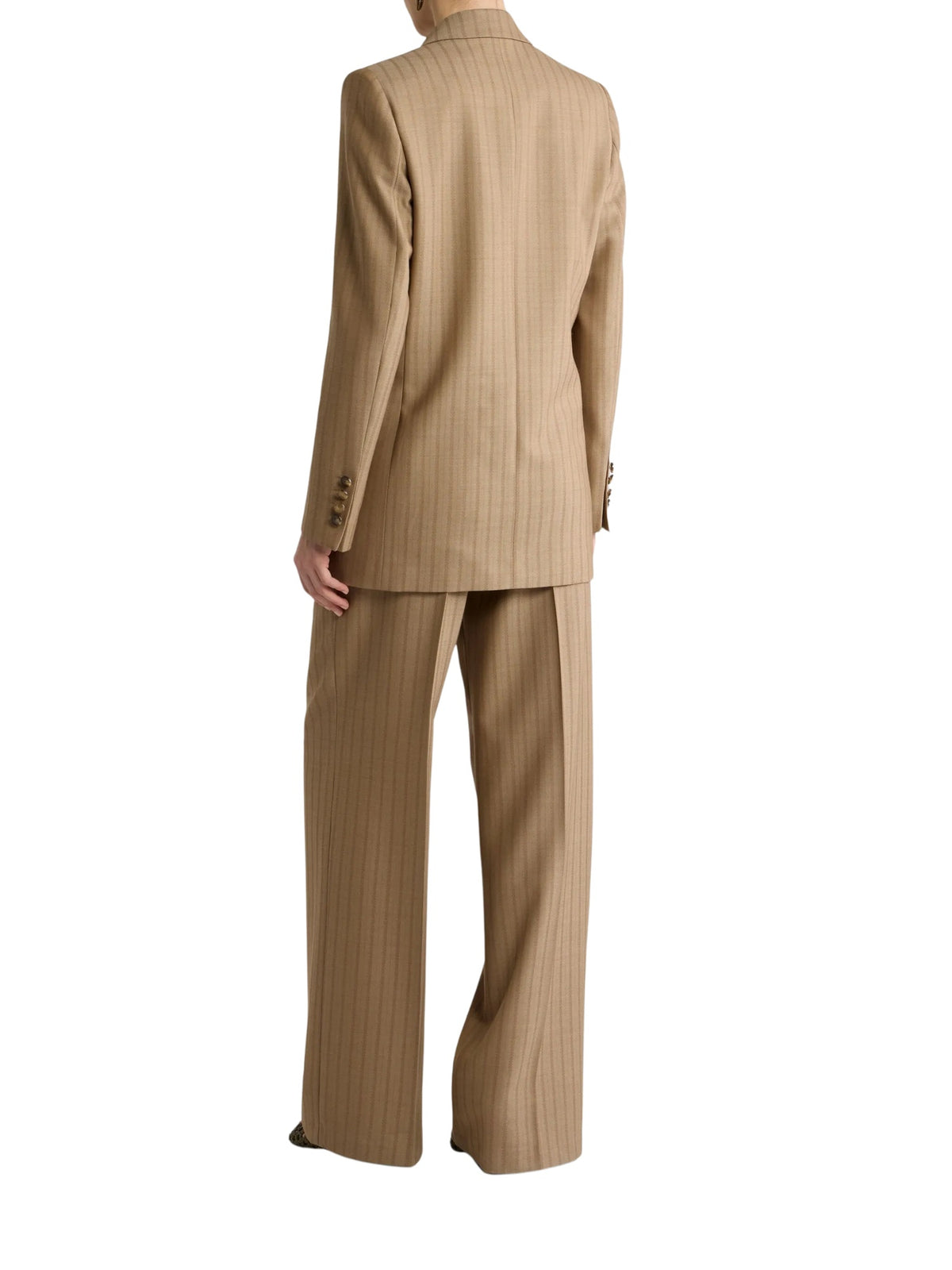 Giacca doppiopetto in lana jacquard a righe Etro Milano WRCA0108 99TJ213V3826 