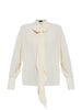 Camicia con fiocco al collo